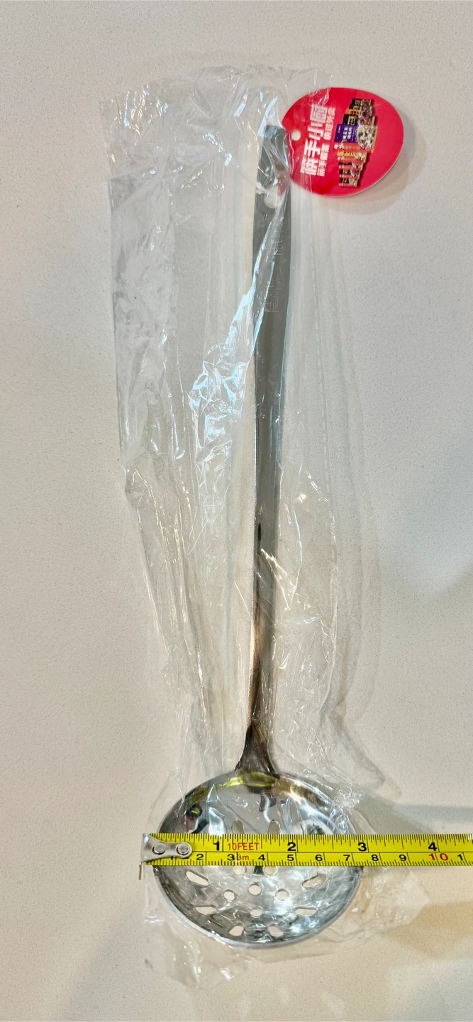 Elegant Silver Steel Serving Spoon_With holes to drain soup_NWT - photo 4