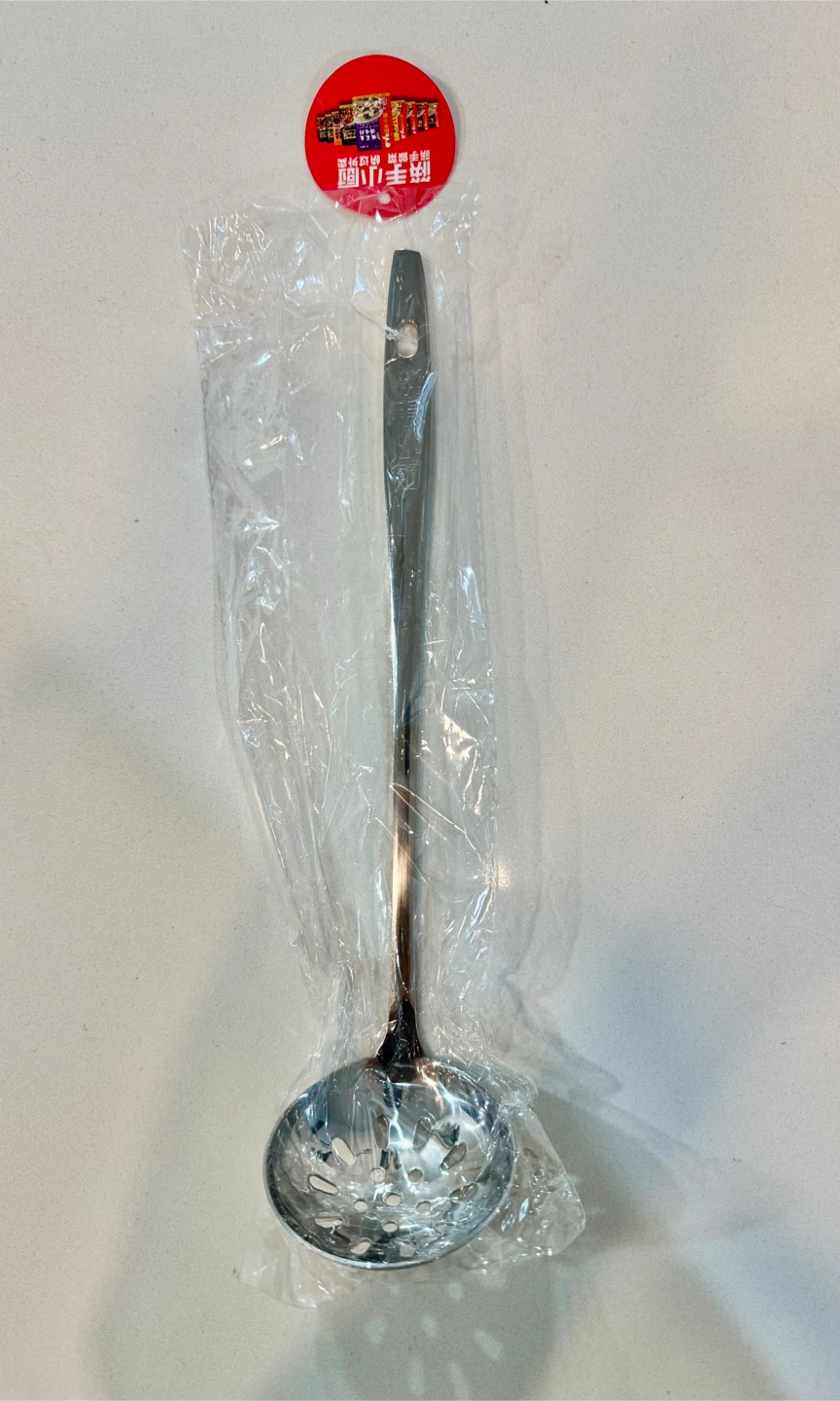 Elegant Silver Steel Serving Spoon_With holes to drain soup_NWT - photo 2