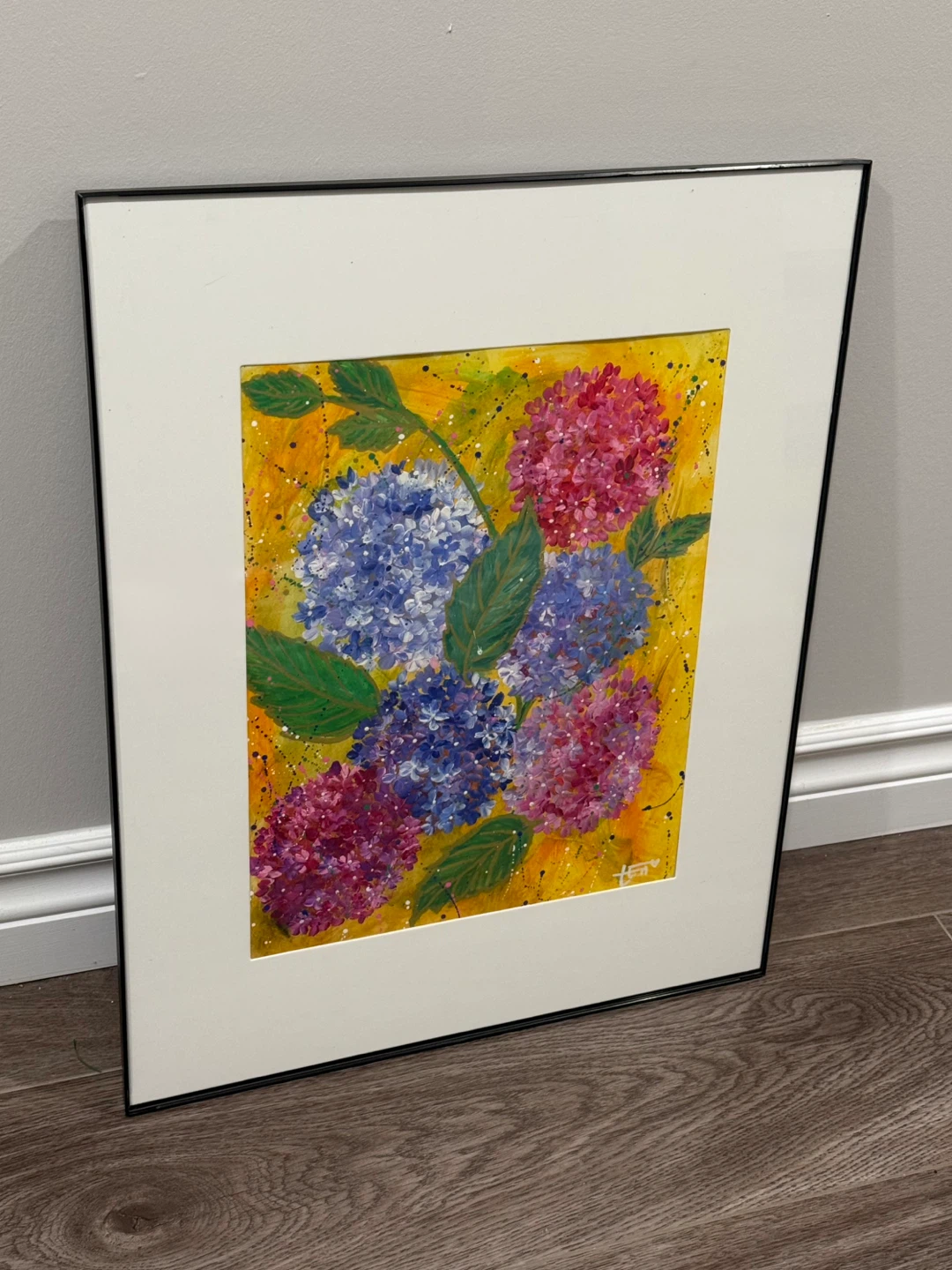Original Hydrangea Floral Painting - photo 2