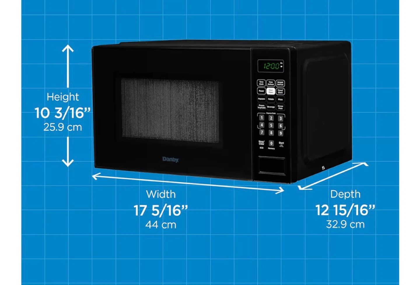 Danby 0.7 cu. ft. Countertop Microwave in Black