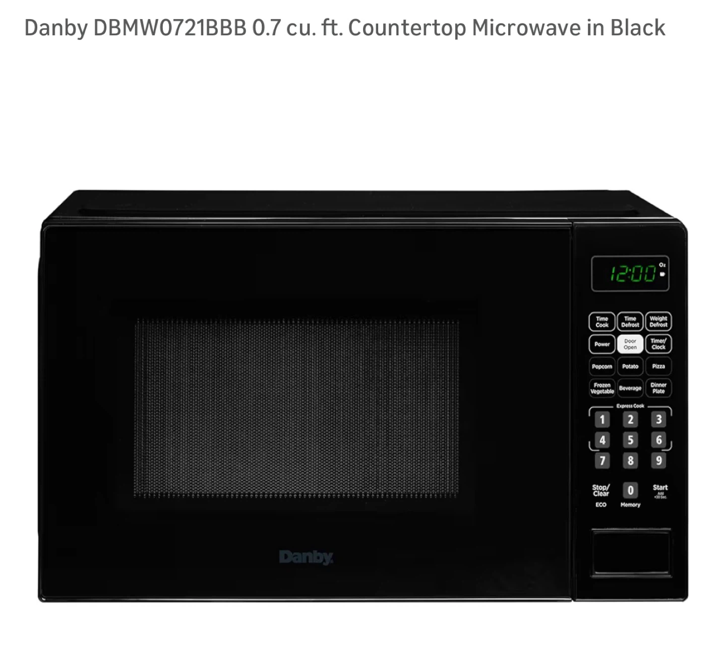 Danby 0.7 cu. ft. Countertop Microwave in Black - photo 2