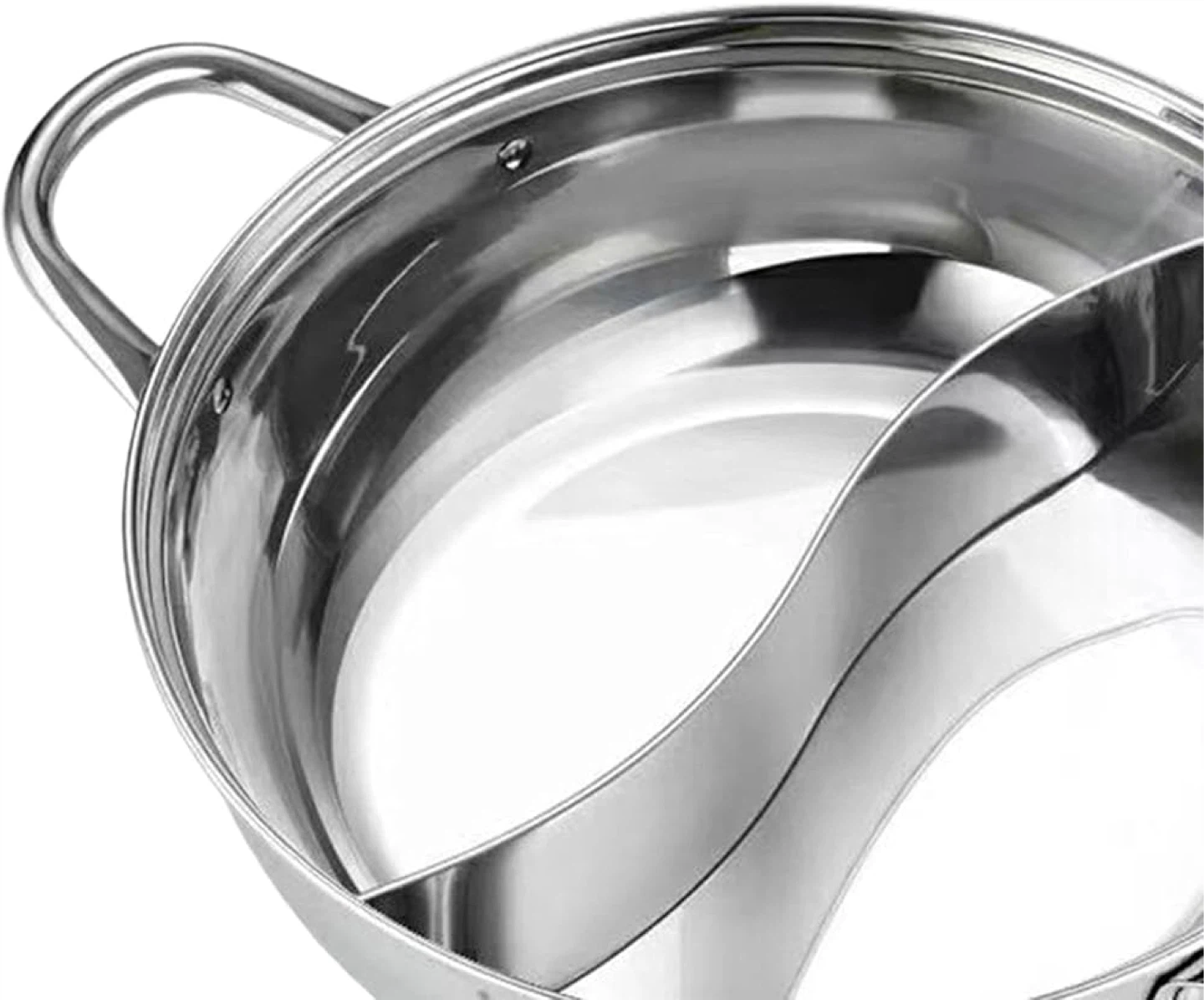 Stainless Steel Divided Hot Pot_NWT - photo 3