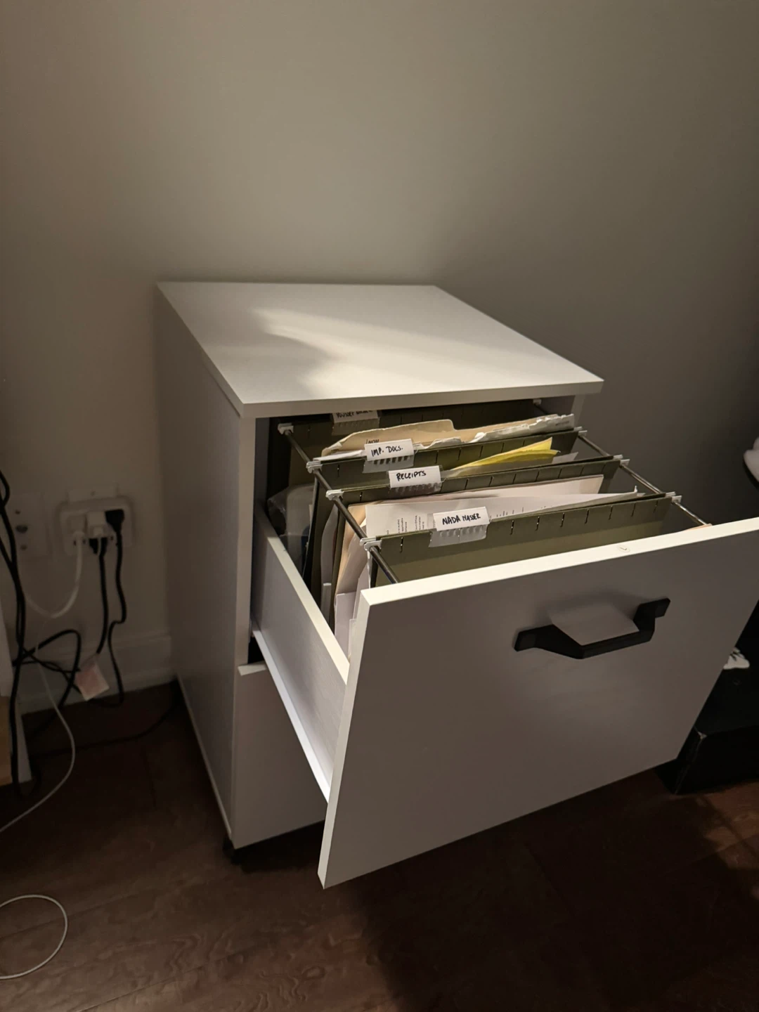 White 2-Drawer Filing Cabinet - photo 5