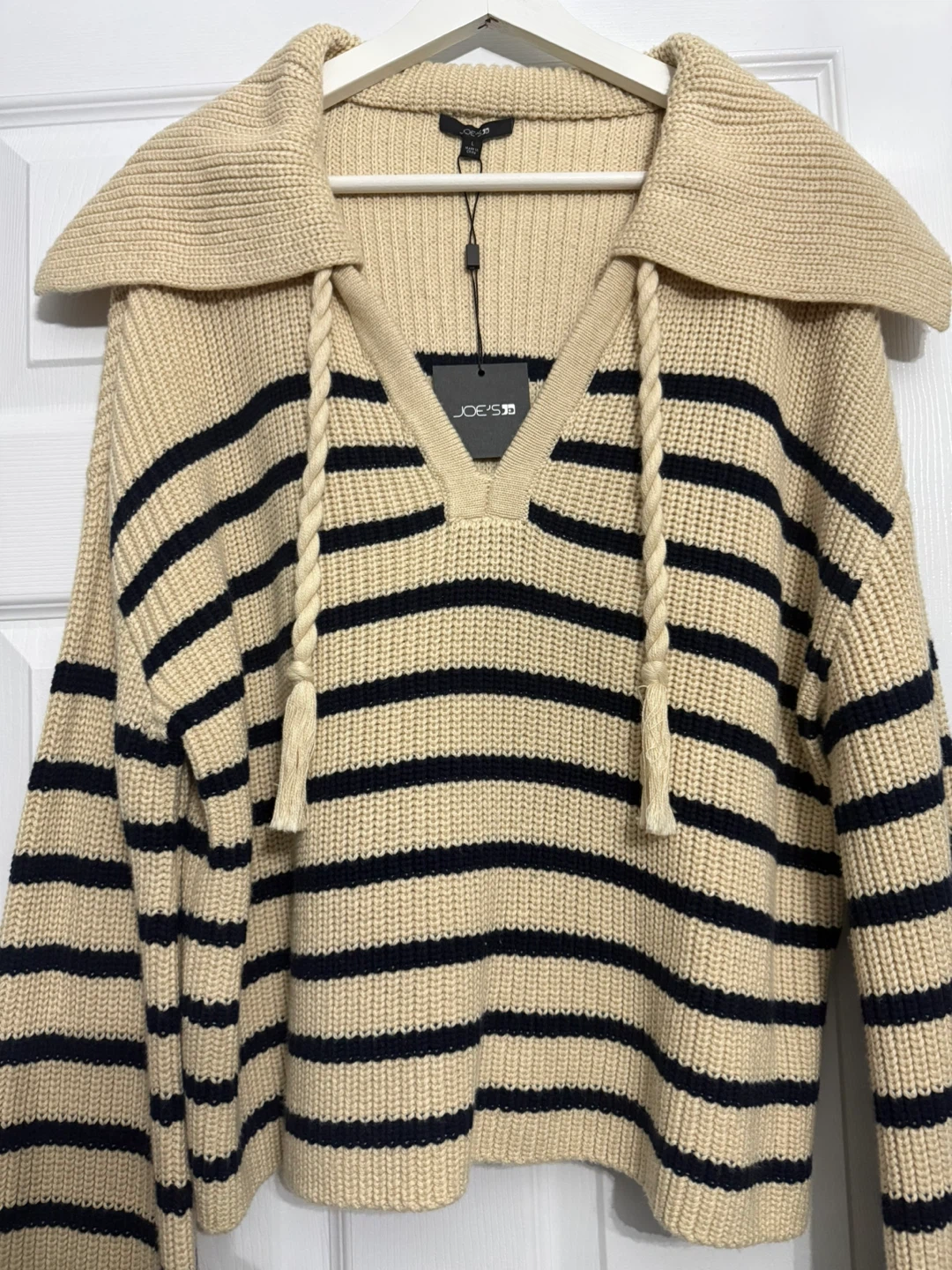 Joe's Jeans The Sloane Popover Sweater in Breton Stripe - photo 3