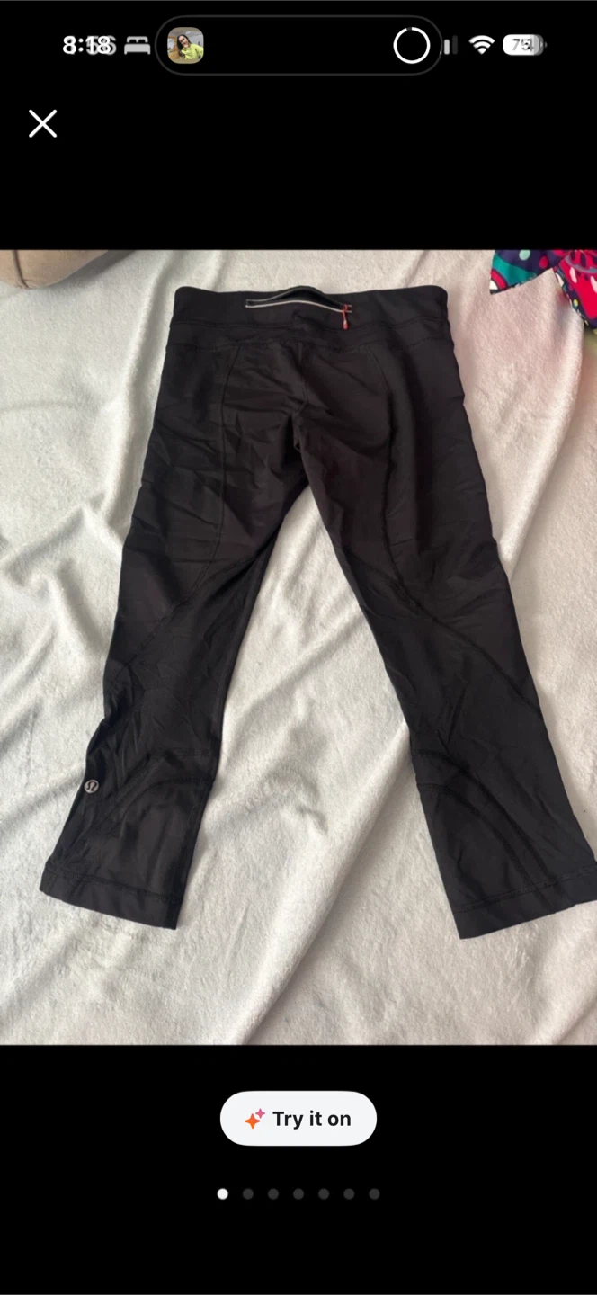 Lululemon Black Running Crops