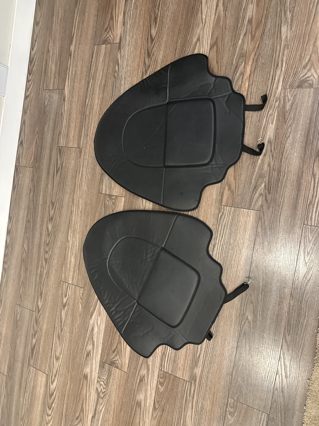 Black Faux Leather Car Seat Covers (2 Piece)