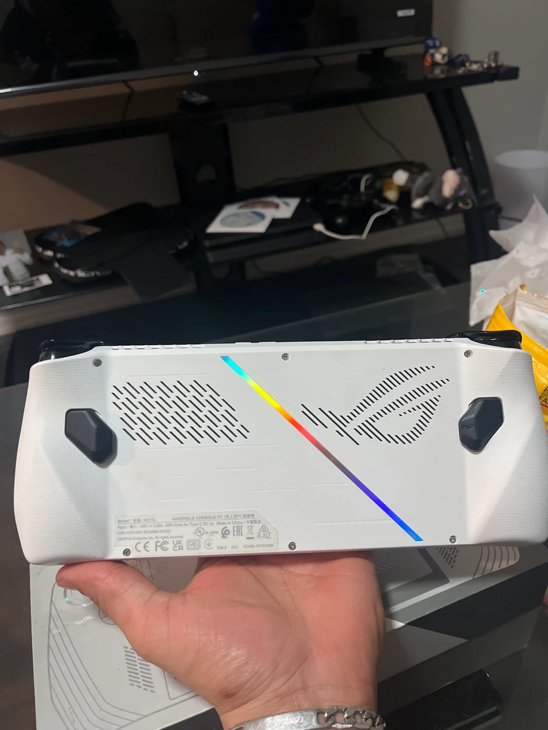 ASUS ROG Ally White Handheld Gaming Console - photo 2
