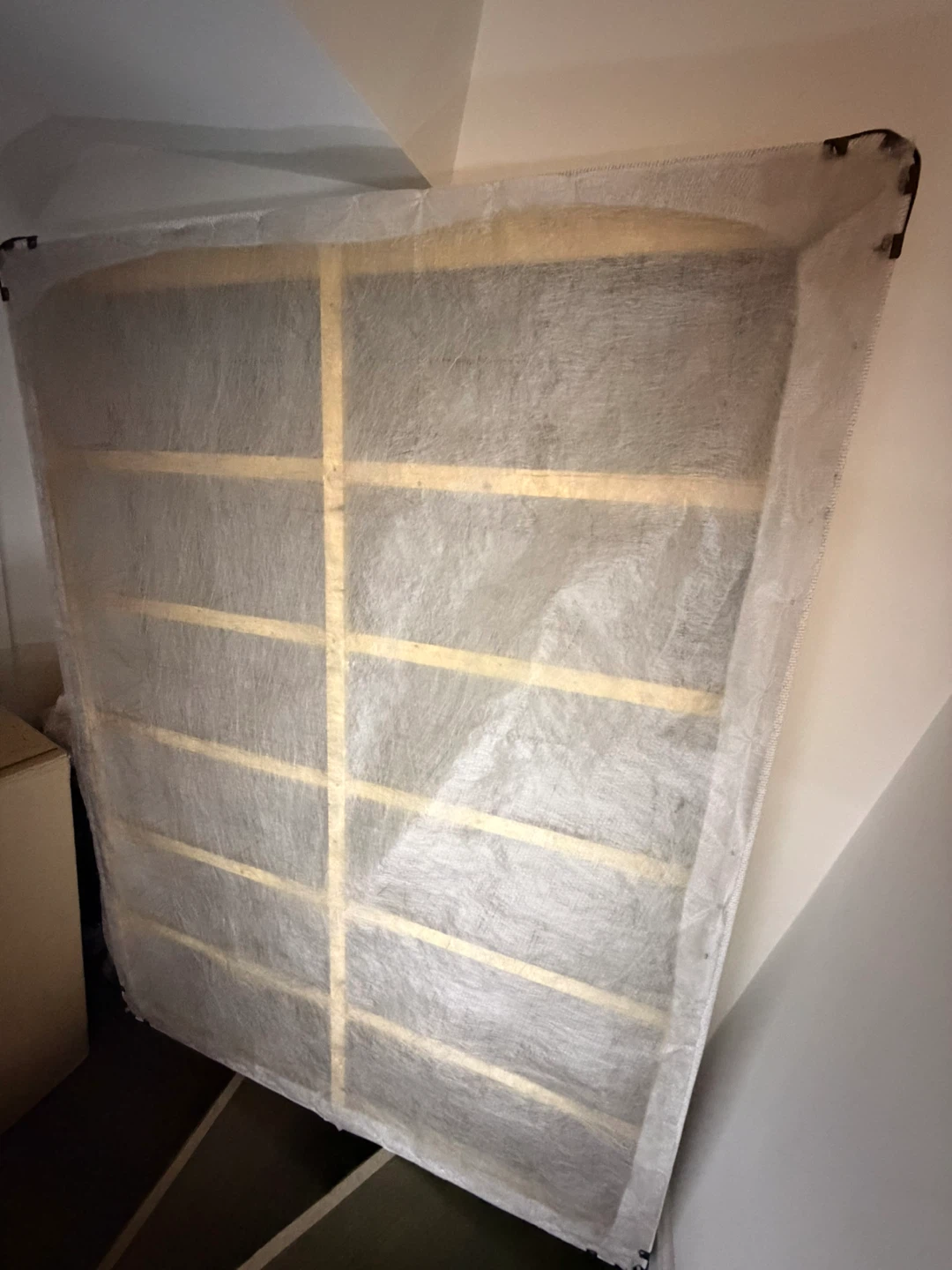 Queen Size Bed Frame (metal legs) and box spring - photo 2