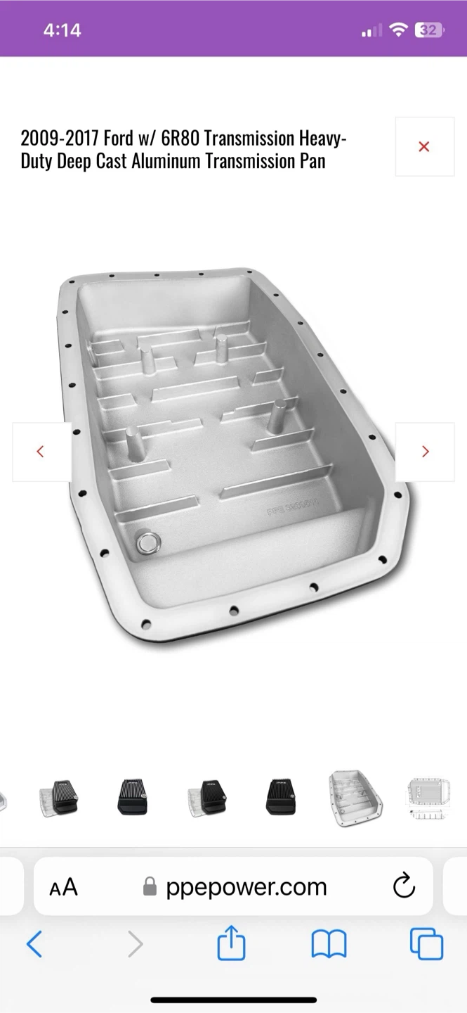 PPE Heavy-Duty Deep Cast Aluminum Transmission Pan for Ford 6R80 - photo 2