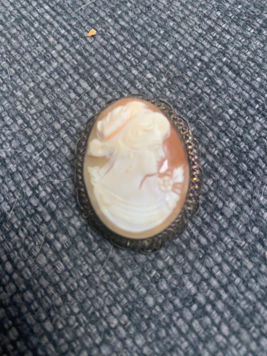 Vintage Cameo Brooch Pin - photo 3