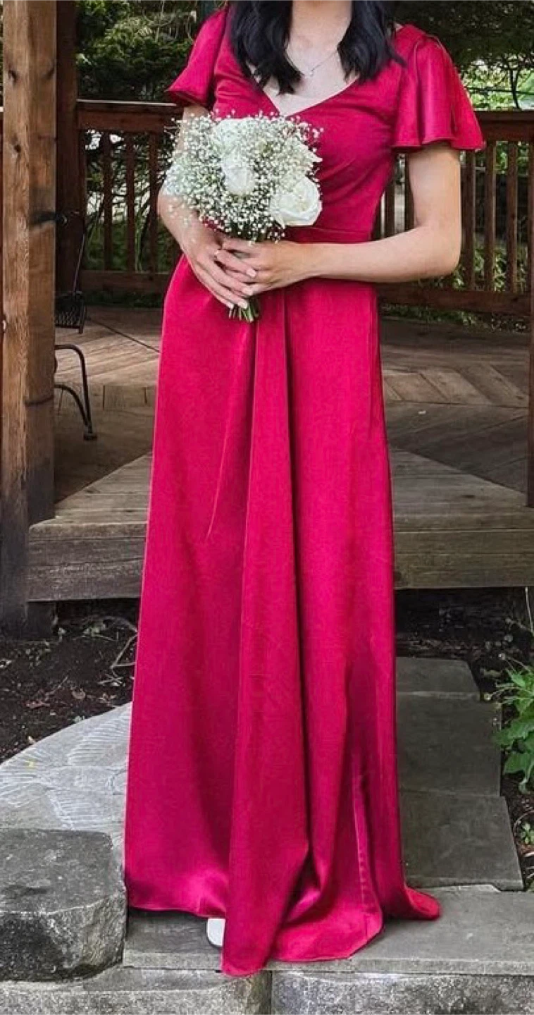 Azazie Soren Stretch Satin Bridesmaid Dress - photo 4