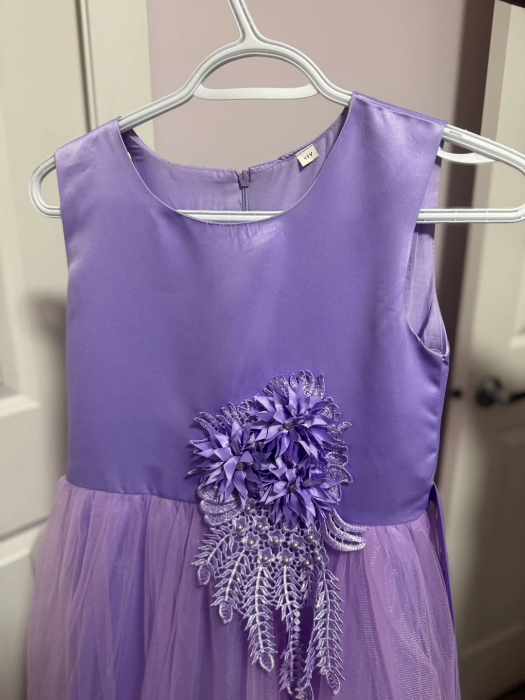 Lavender Flower Girl Dress