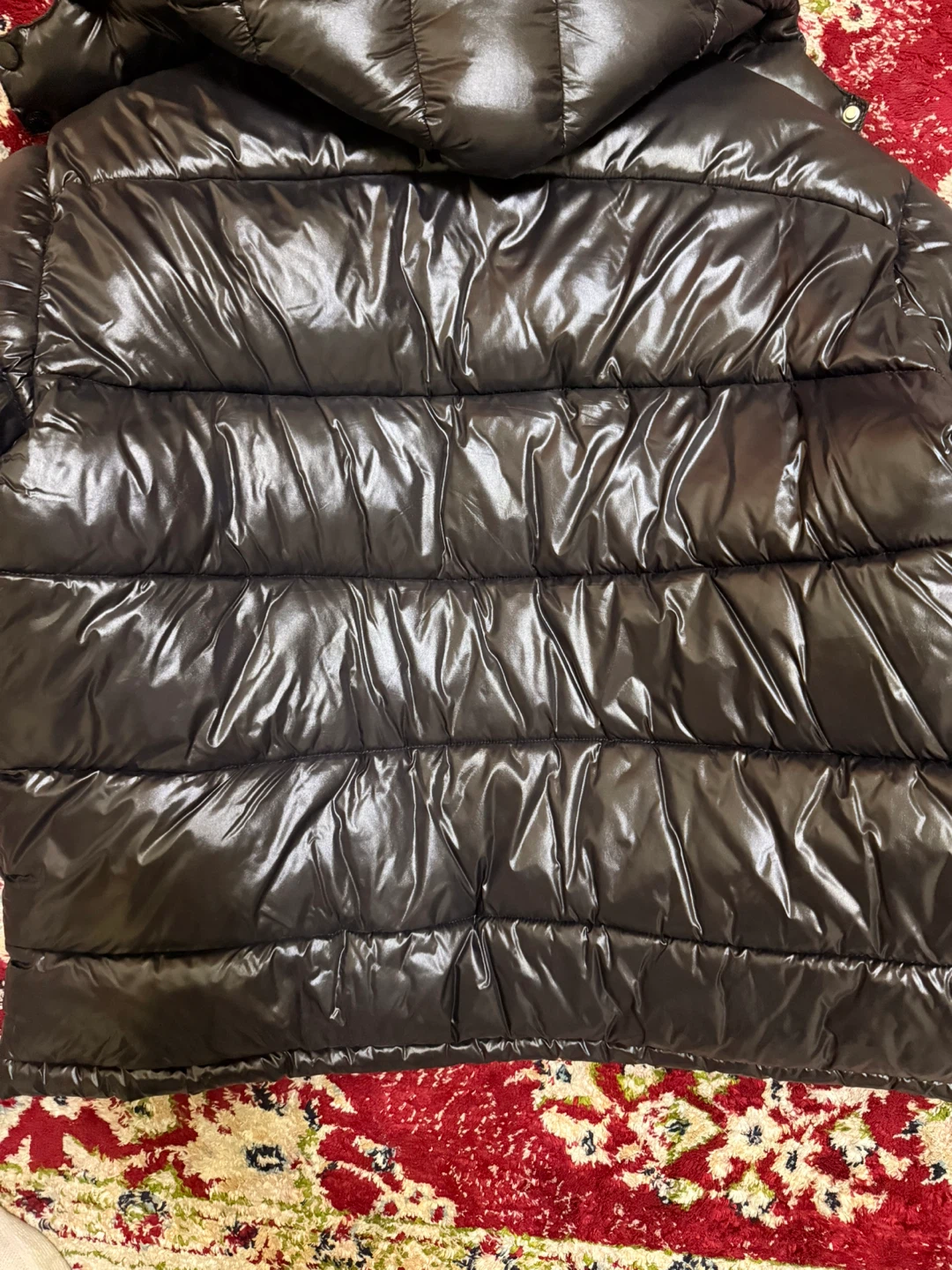 Moncler Black Shiny Puffer Jacket - photo 4