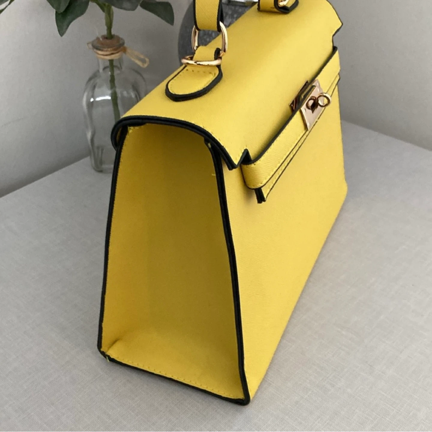 Yellow Top Handle Handbag - photo 4
