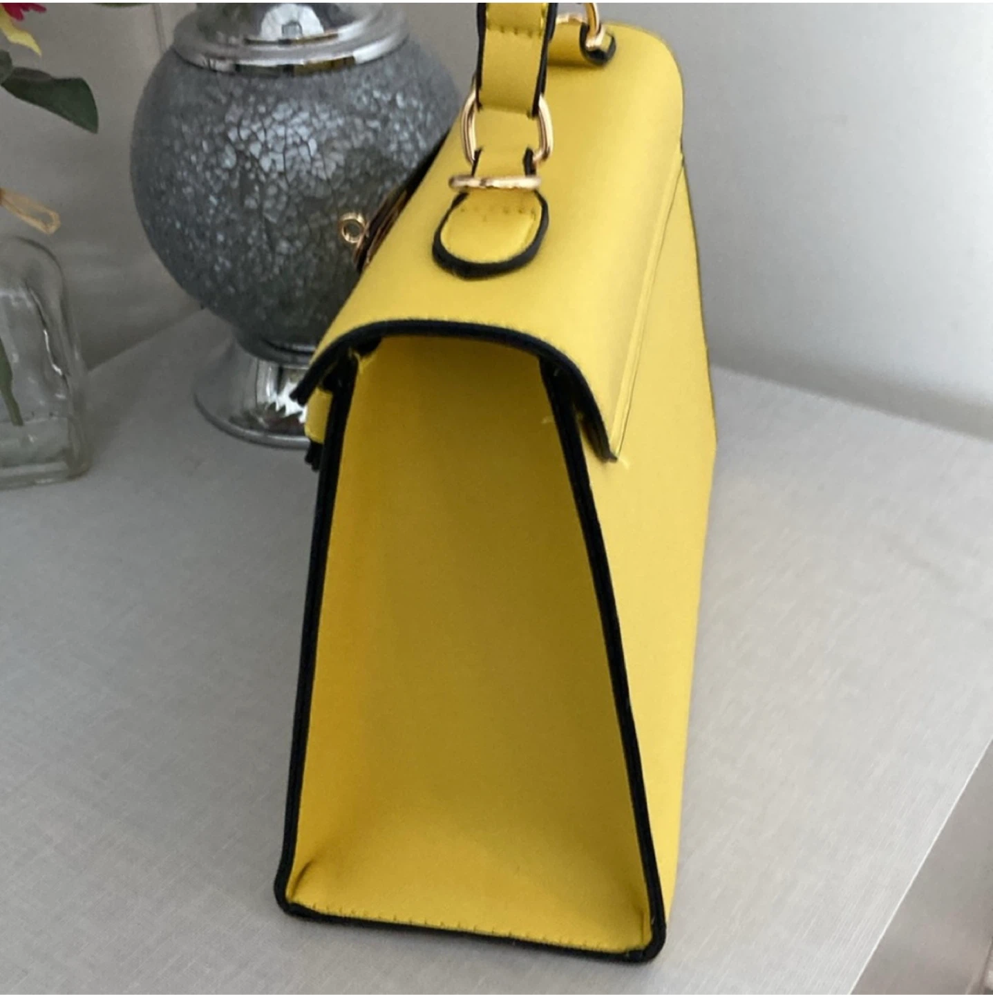 Yellow Top Handle Handbag - photo 5