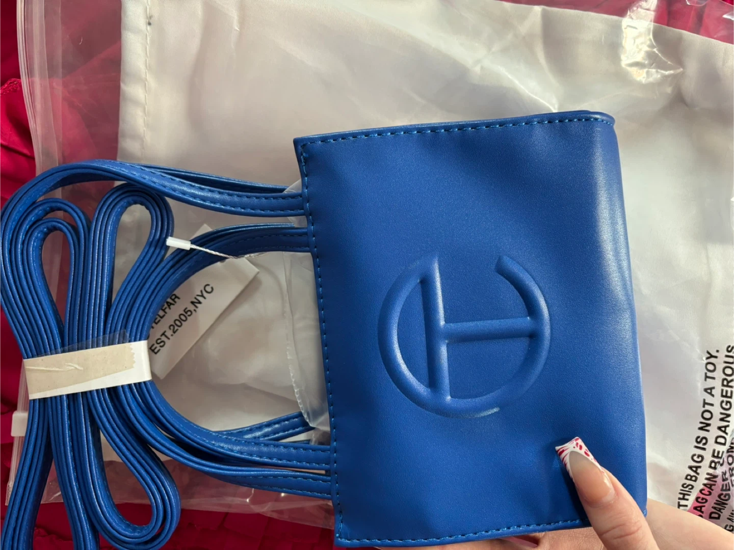 Telfar Small Blue Bag