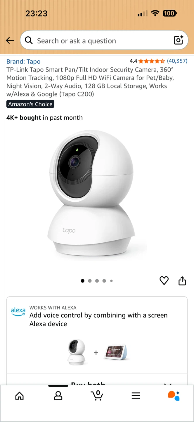 TP-Link Tapo 1080p Indoor Security Camera - photo 2