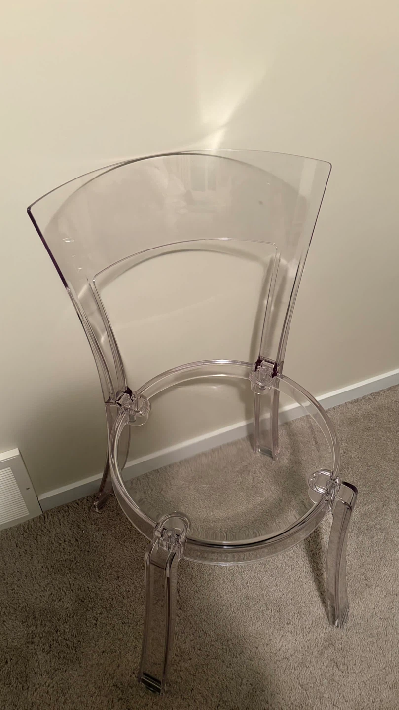Clear Ghost Style Accent Chair - photo 3