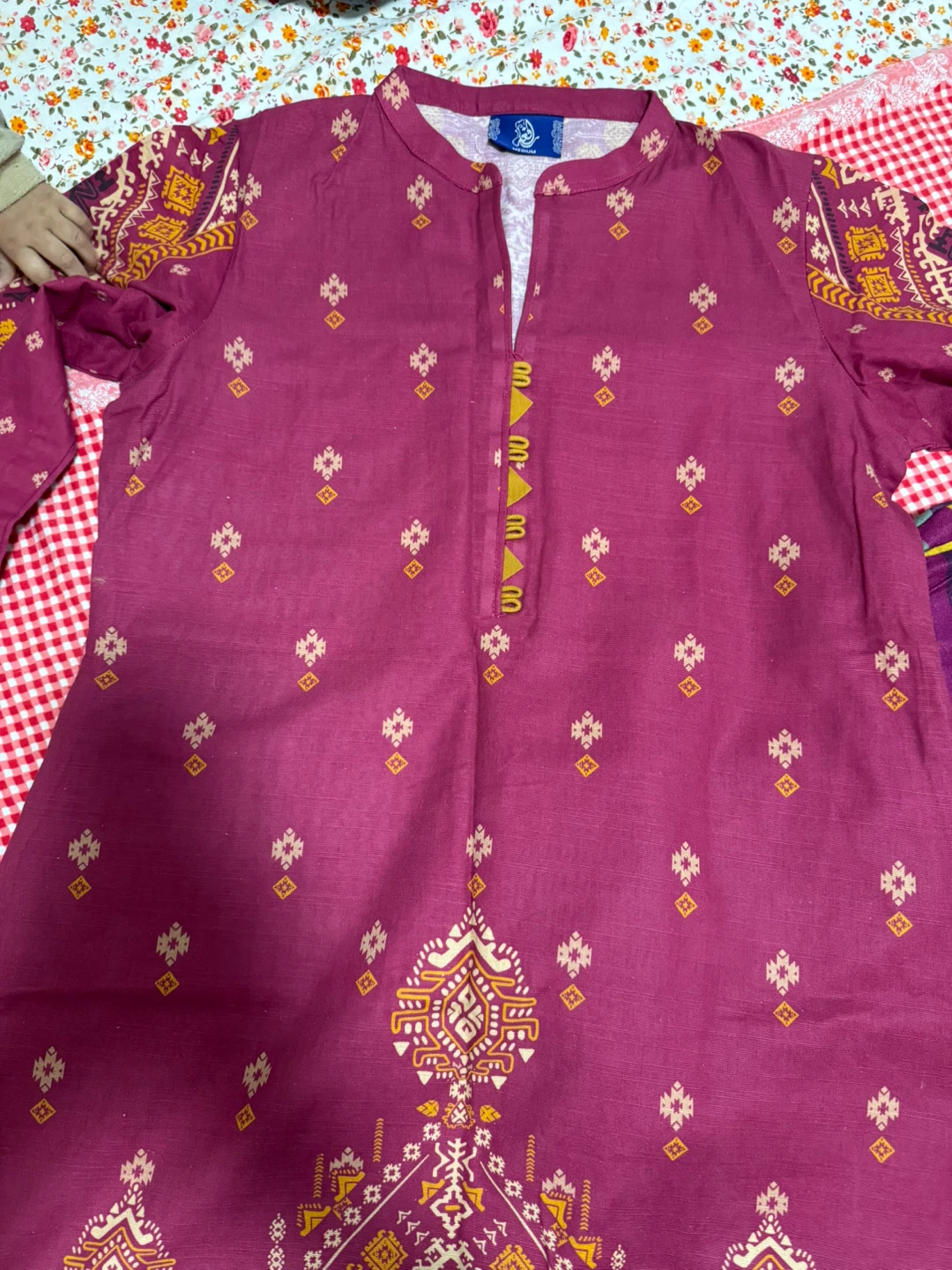 Rafaia Kurti and Pants Set