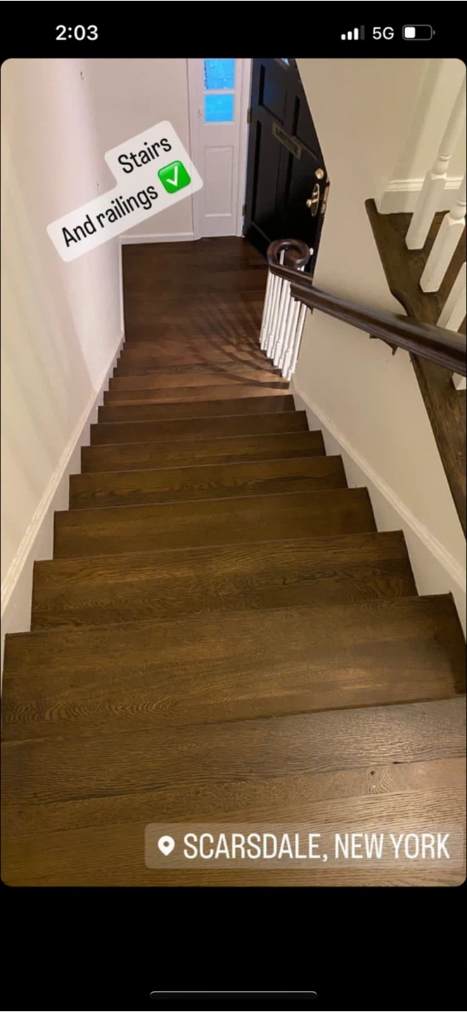 Wooden Stairs and Railings