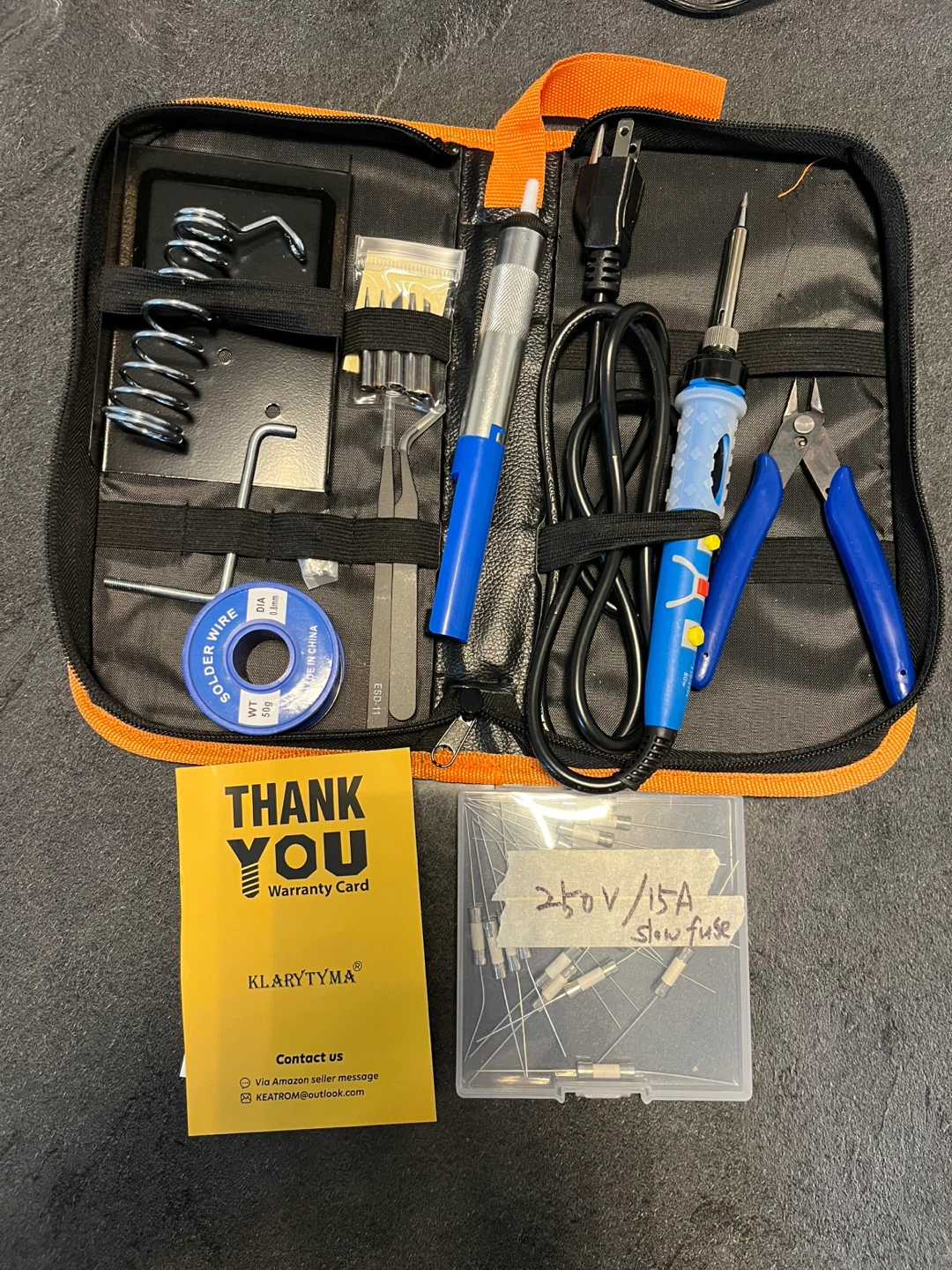 KLARTYMA Soldering Iron Kit - 60W Electronics Tools
