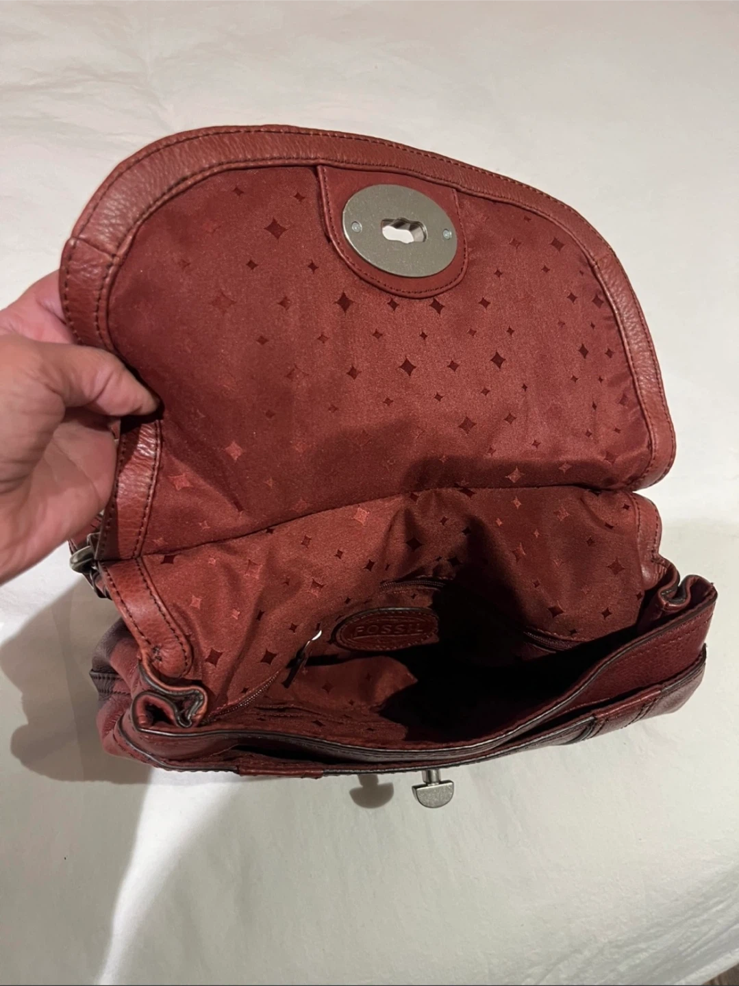 Fossil Leather Crossbody Bag - photo 3