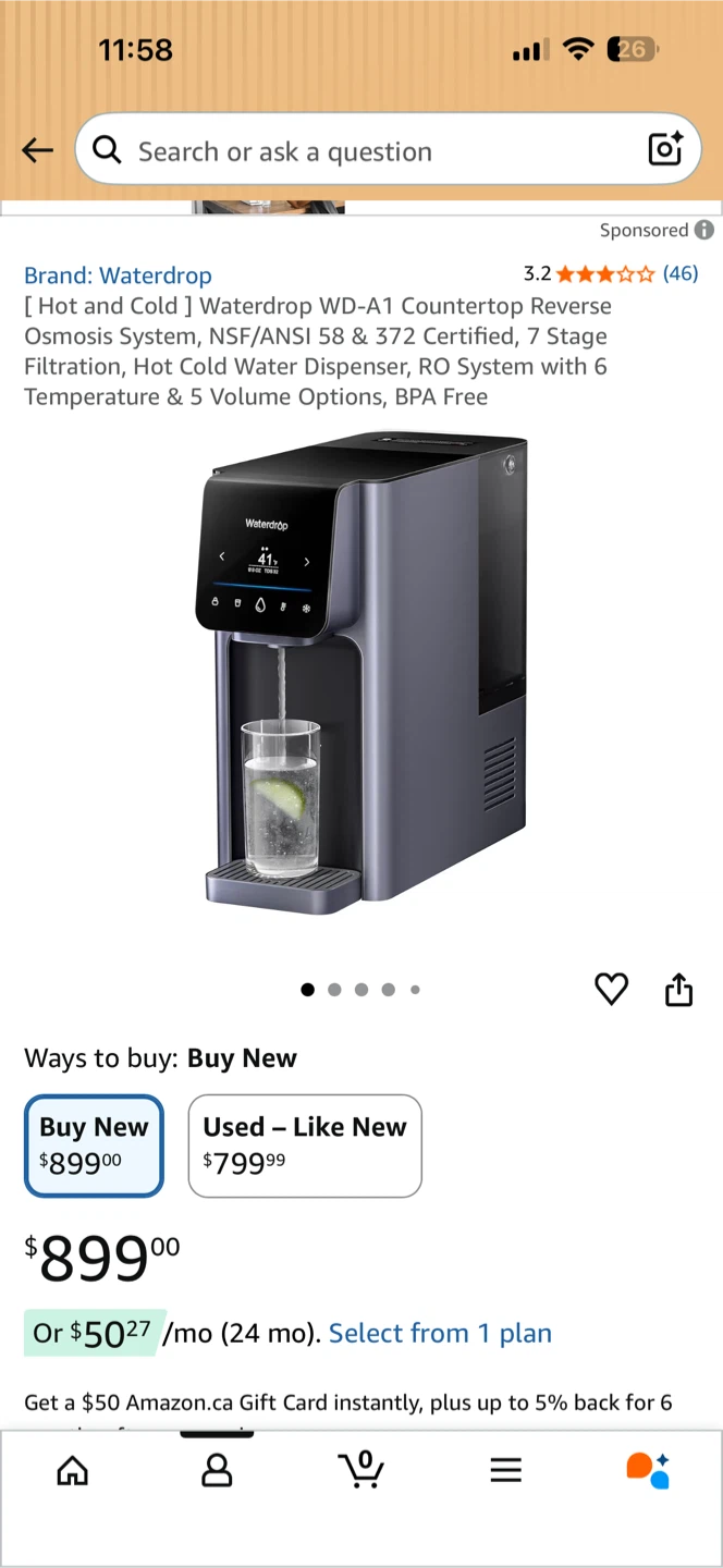 Waterdrop WD-A1 Countertop RO System - photo 4