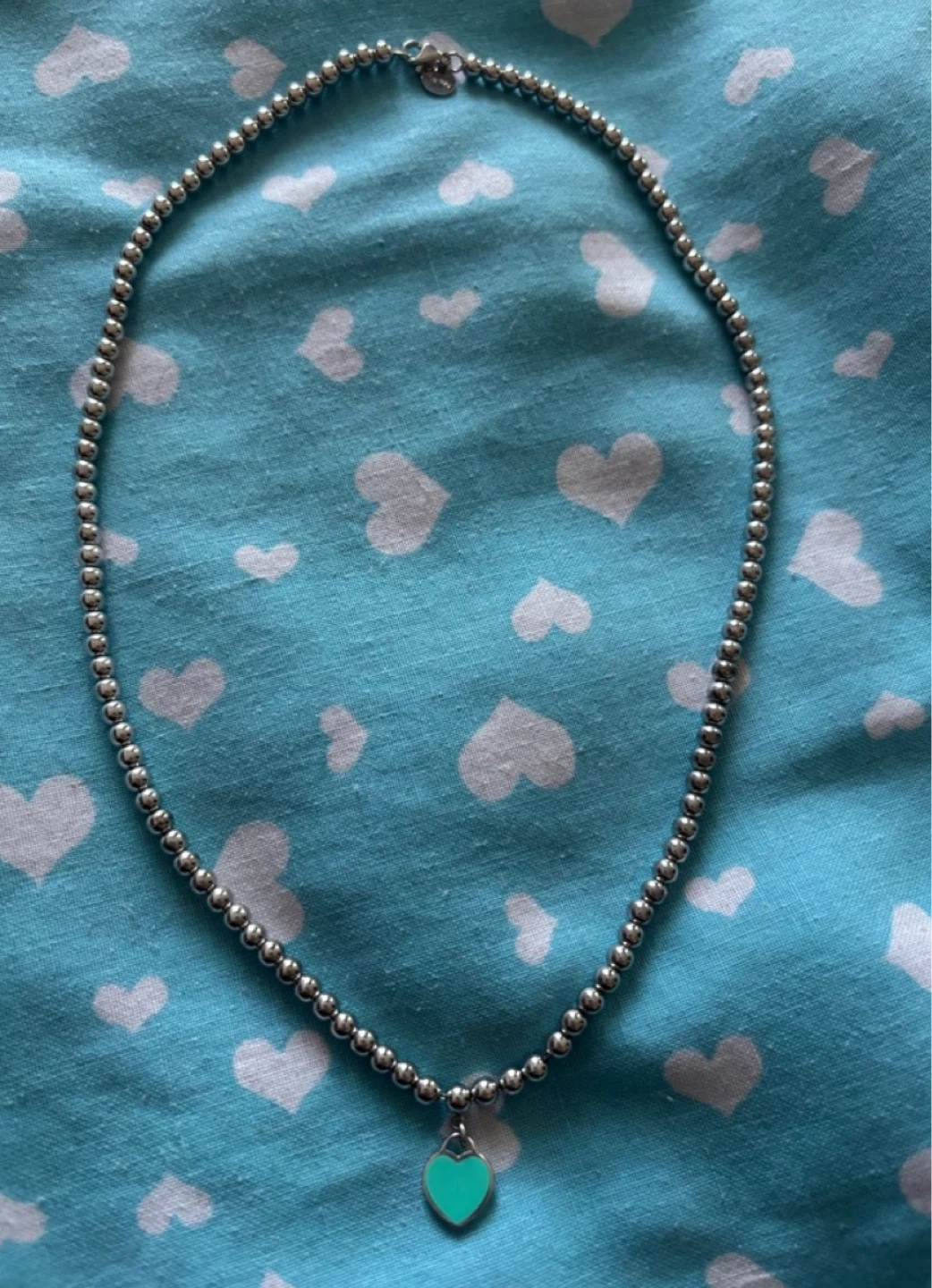 Tiffany & Co. Sterling Silver Heart Tag Necklace