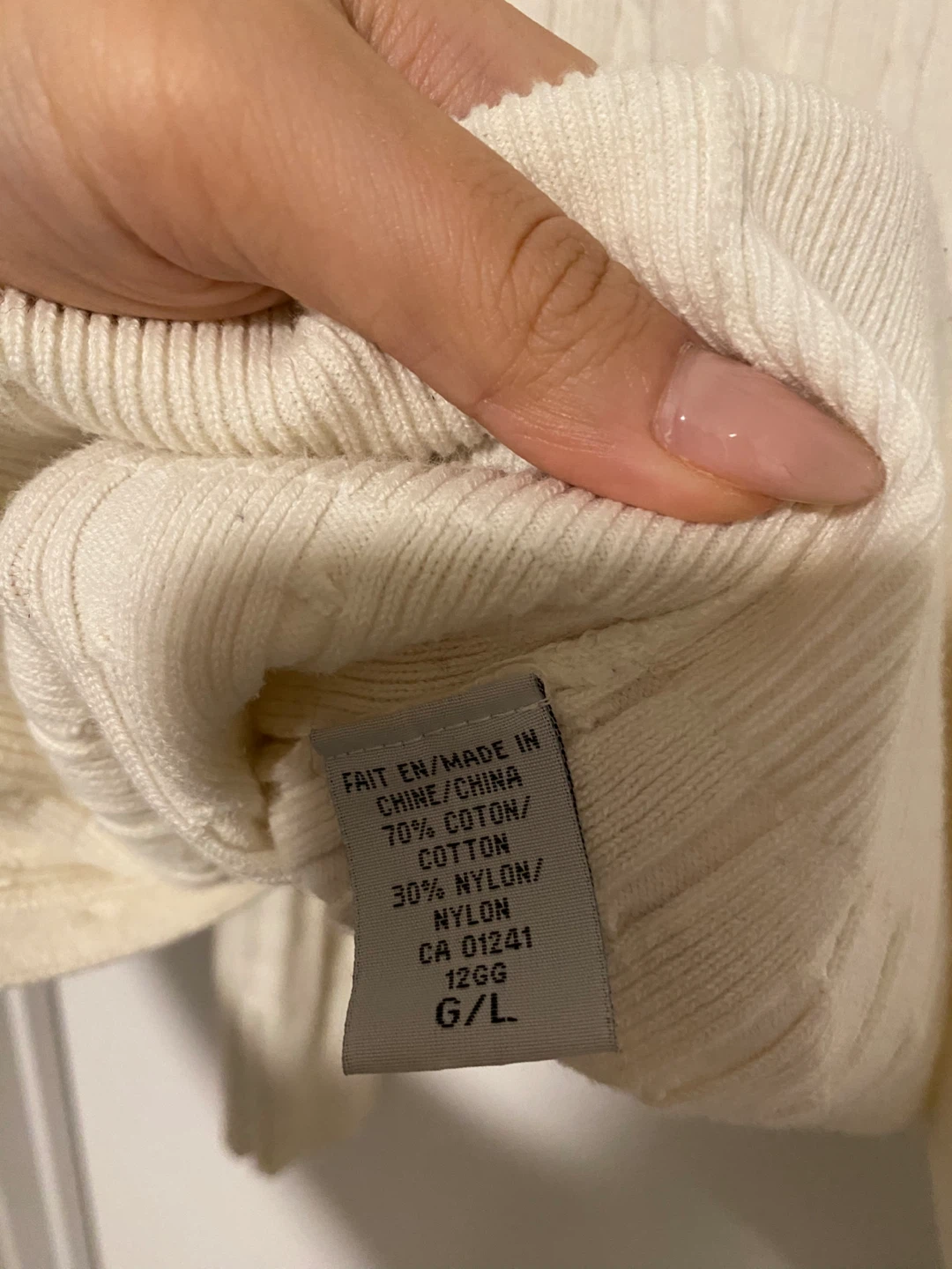 Contemporaine Cream Cable Knit Cardigan - L - photo 5
