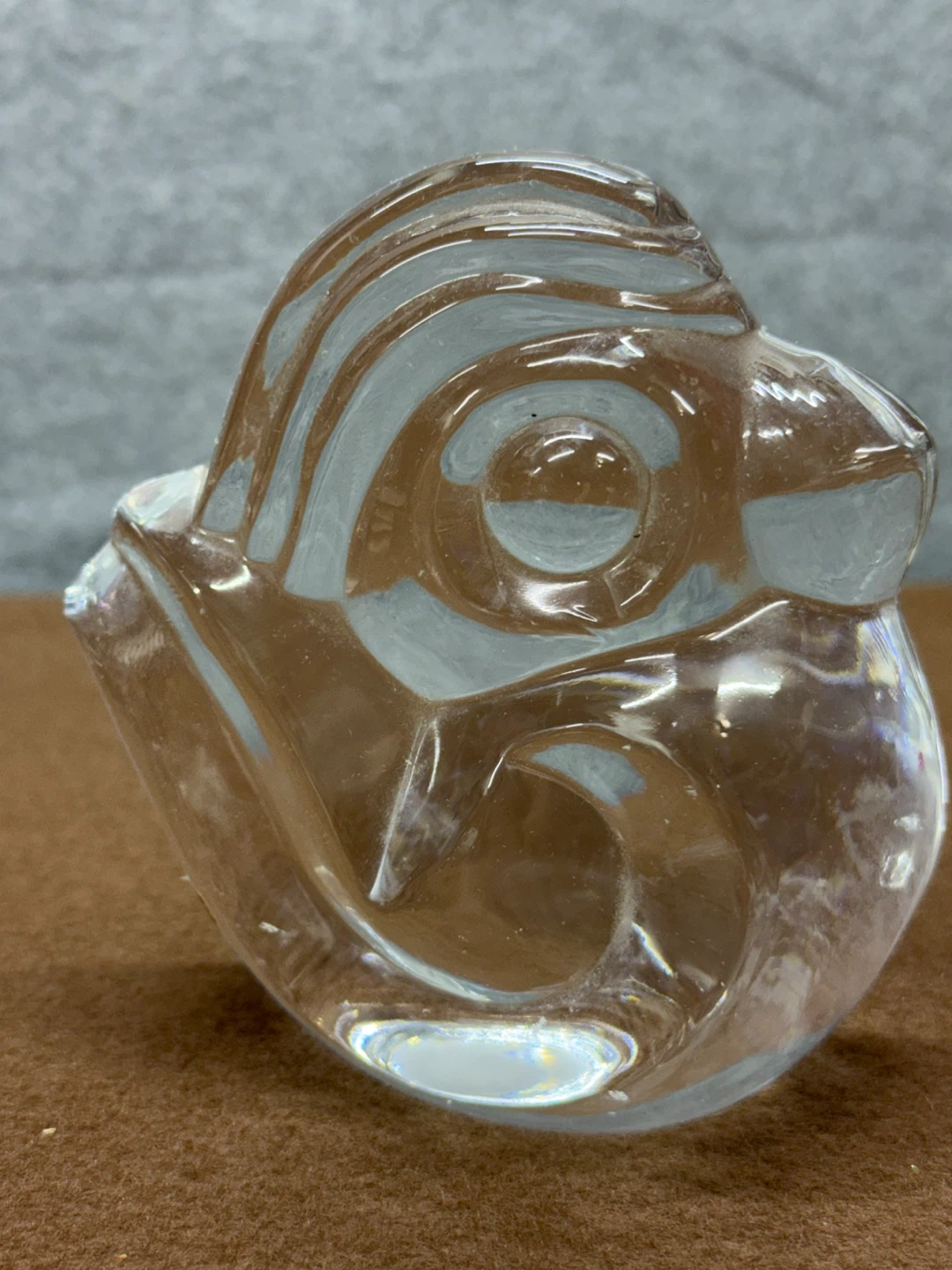 Orrefors Sweden Crystal Birds Sculpture Signed Art Glass Pair - photo 3