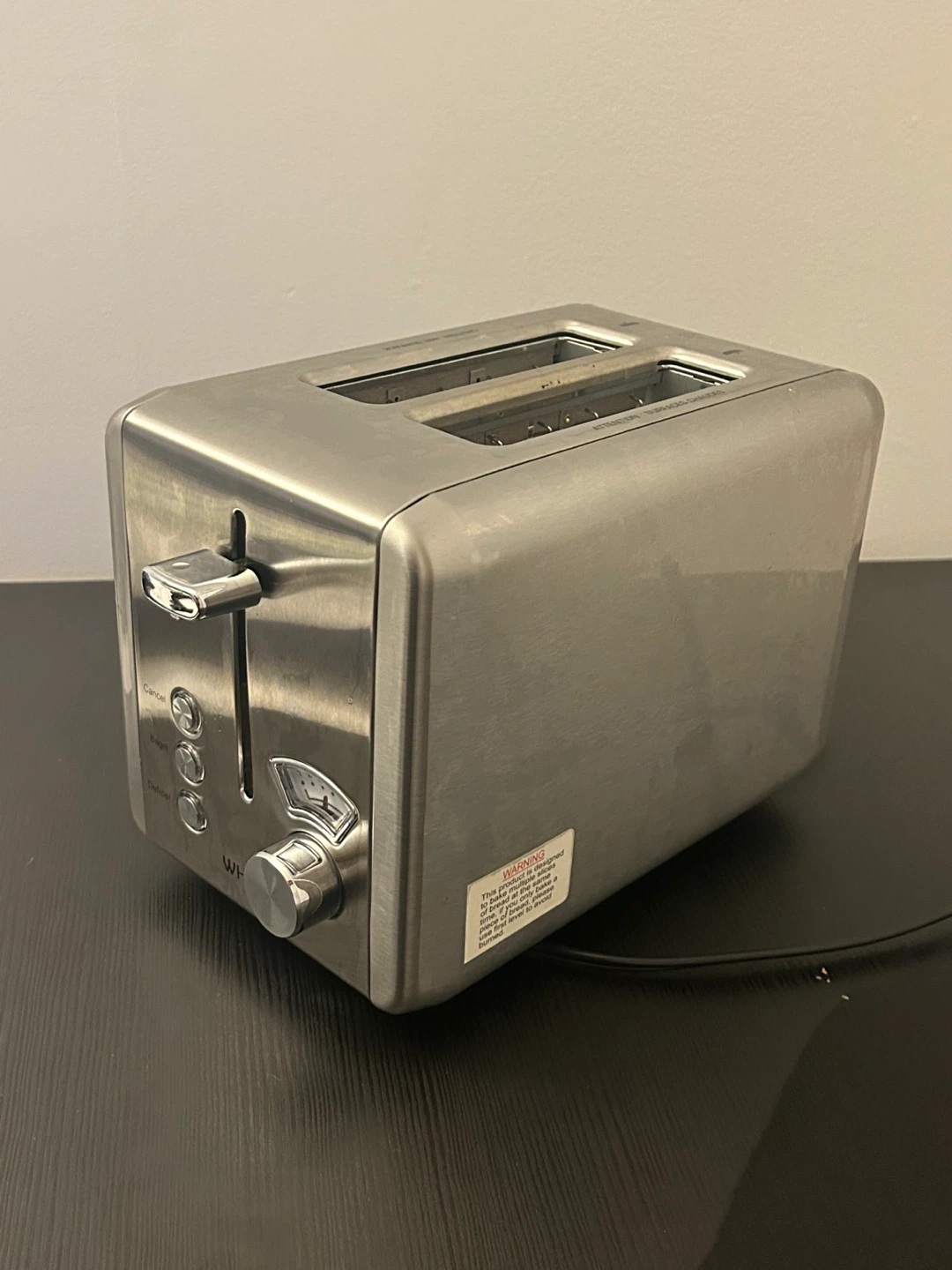 WHALL 2-Slice Stainless Steel Toaster - photo 5