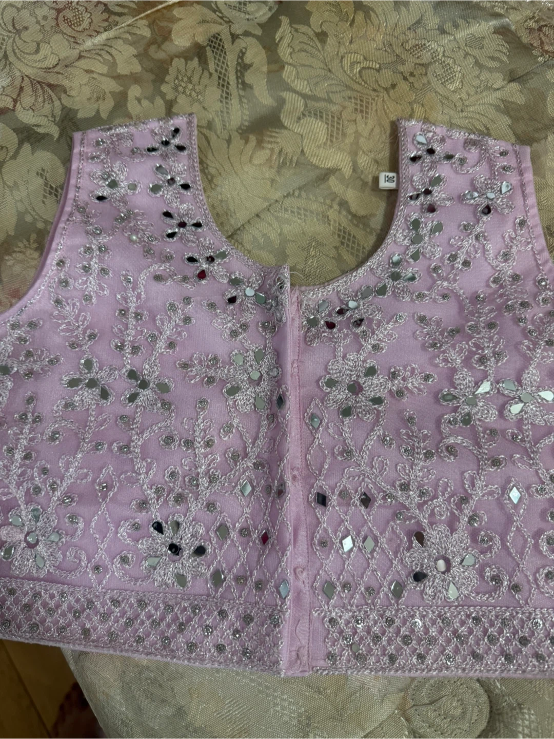 Pink Embroidered Lehenga Choli Set with Dupatta