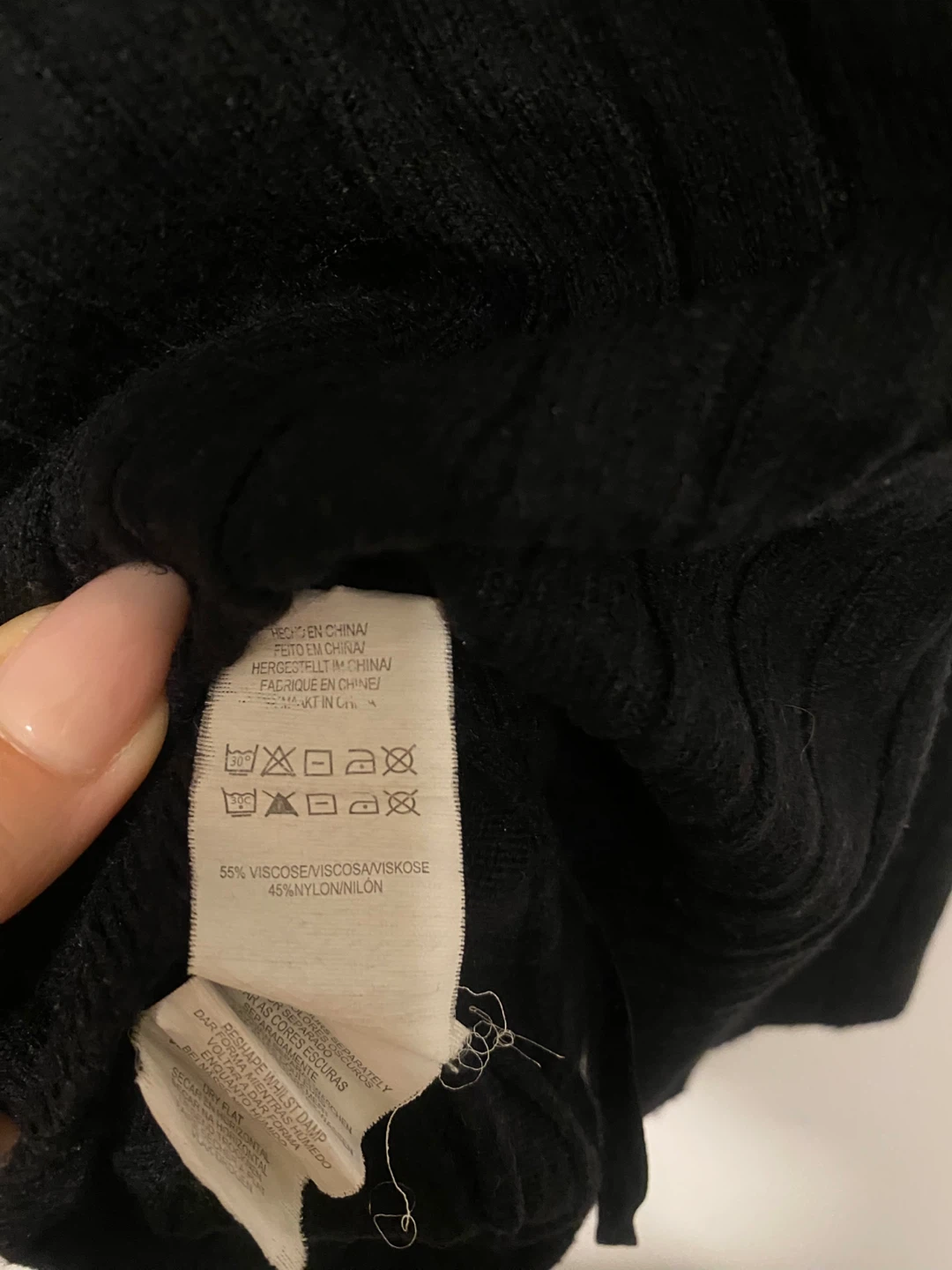Atmosphere Black Ribbed Tank Top - Size 4 - photo 4