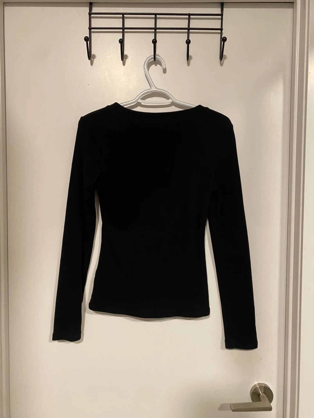 Black Long Sleeve Button Up Cardigan - L - photo 2