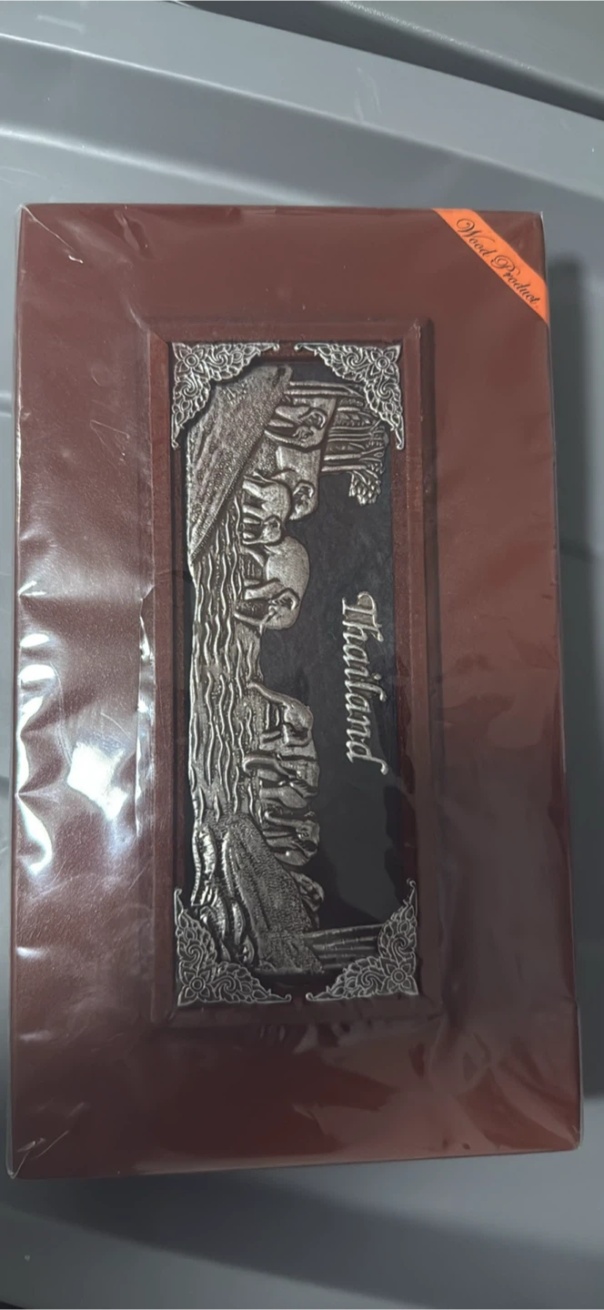 Siamese Rose Wood Chopsticks Set with Elephant Design