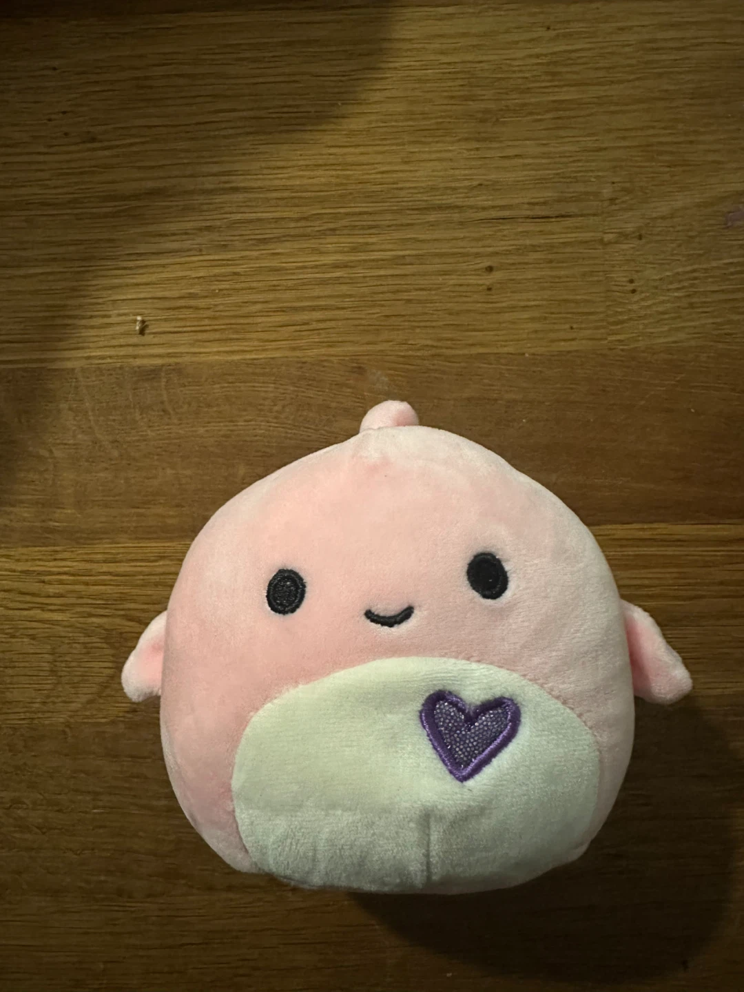 Pink Narwhal Plush Toy with Heart