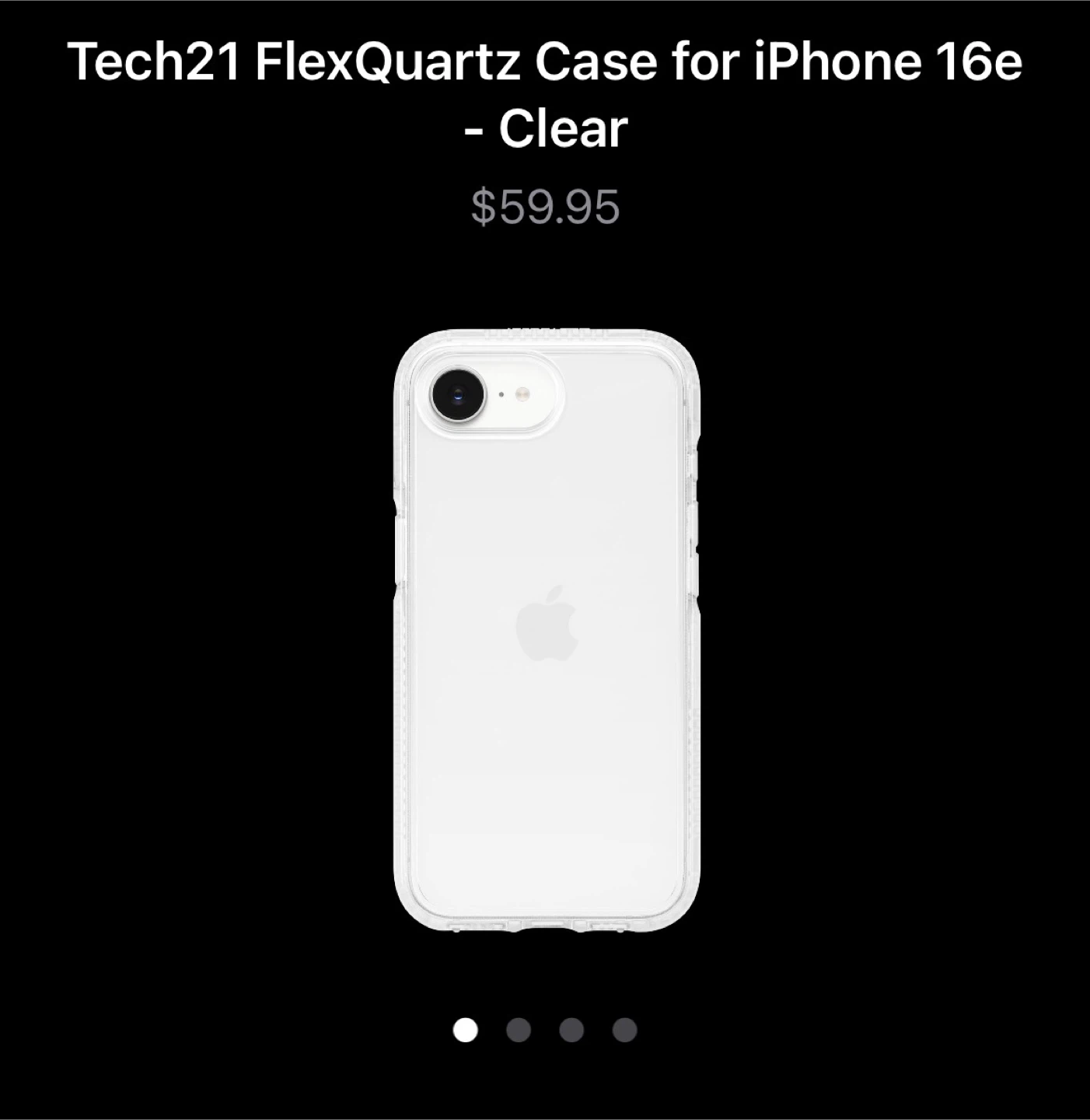 Tech 21 FlexQuartZ iPhone 16e Case - bought from Apple Store