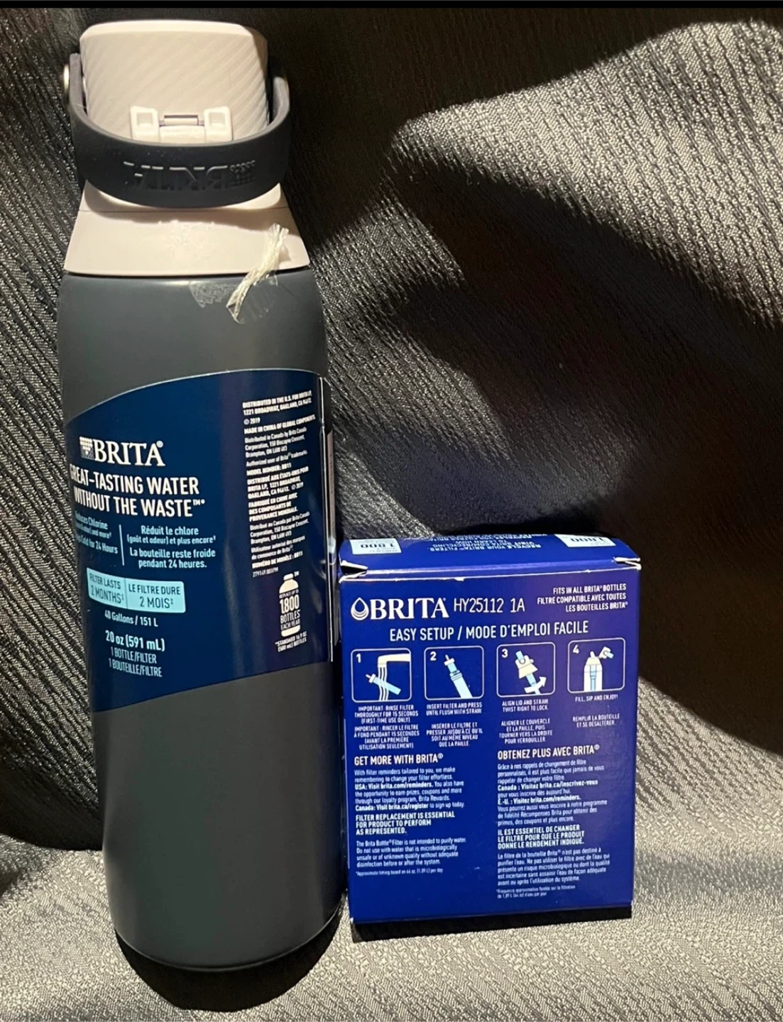 Brita Premium Filtering Water Bottle with 1 Year Pack of Filters - photo 4