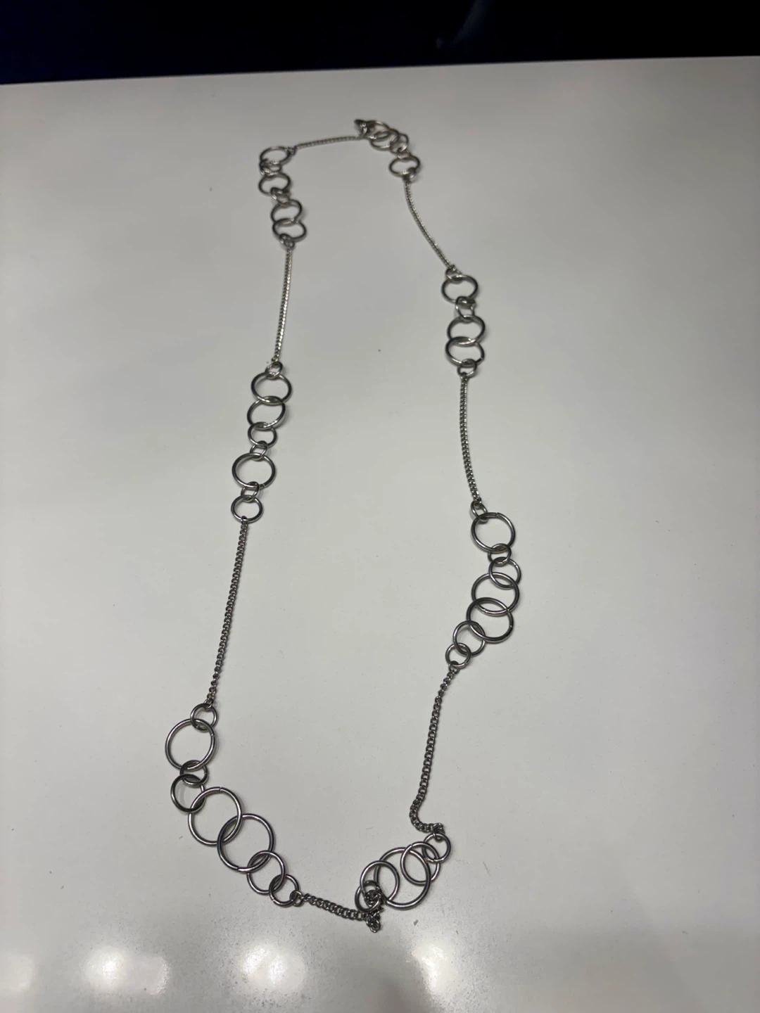 Silver-tone Link Chain Necklace