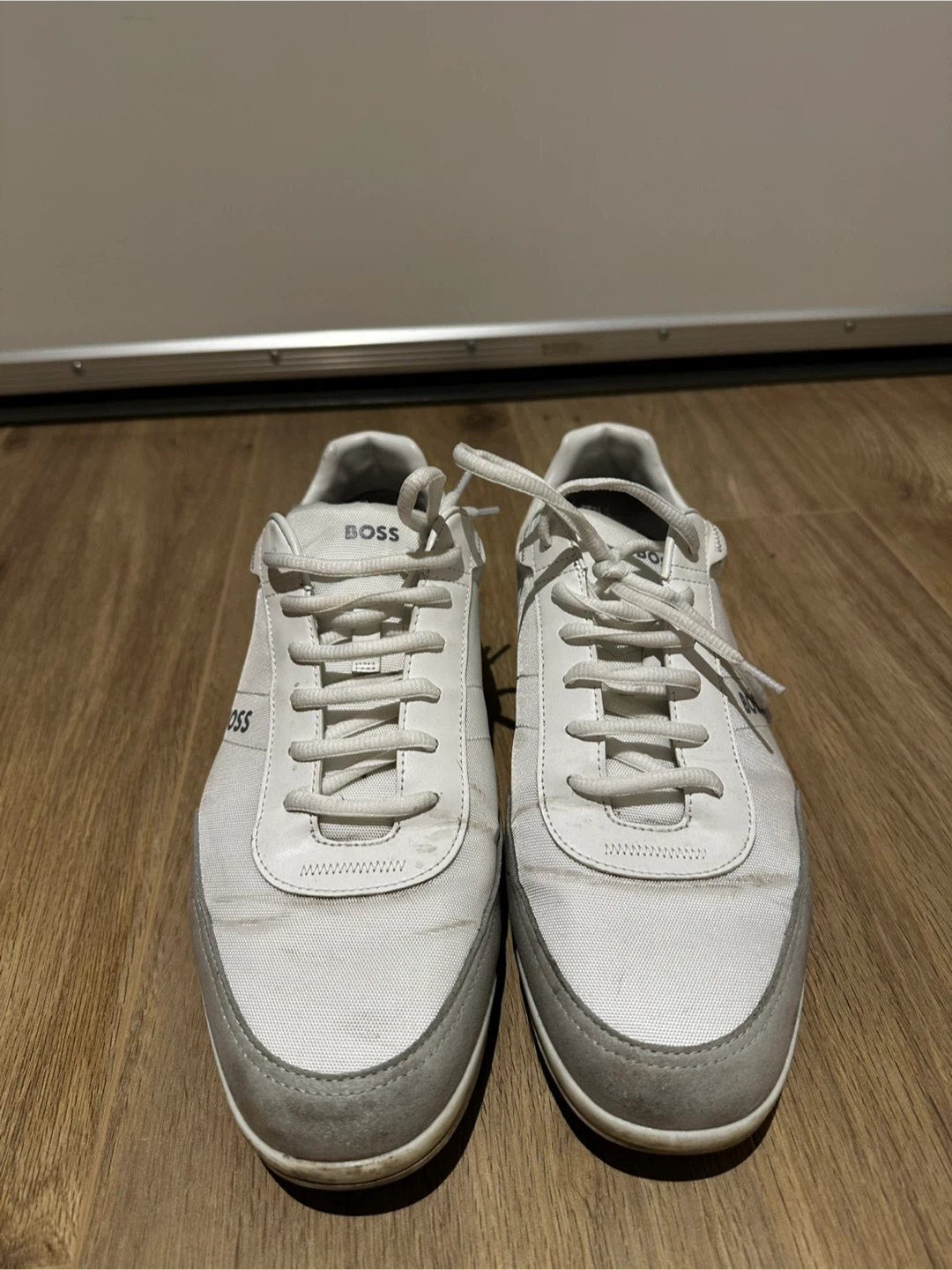 BOSS White & Grey Sneakers - Size 45 - photo 4