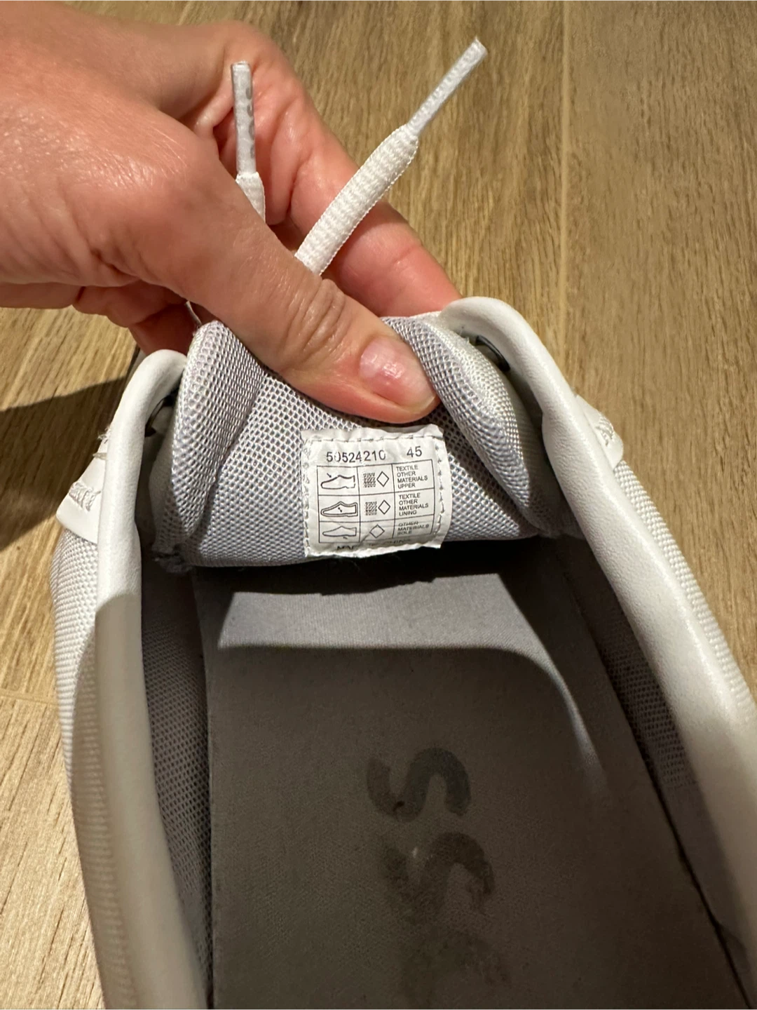 BOSS White & Grey Sneakers - Size 45 - photo 5