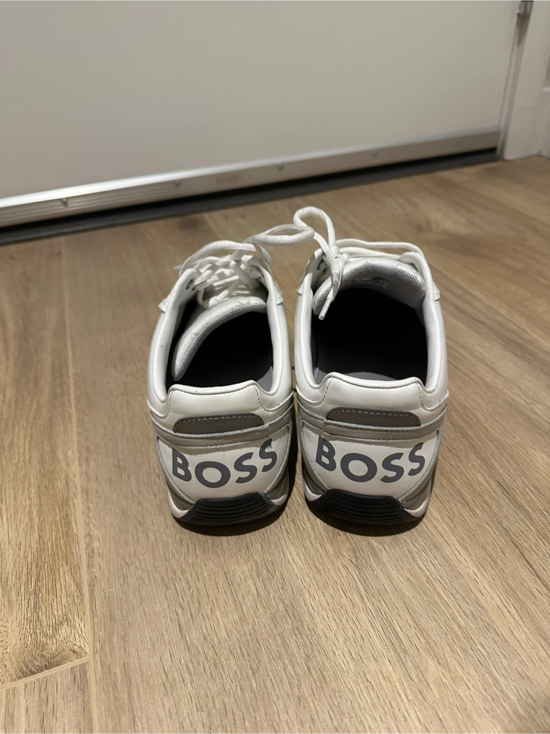 BOSS White & Grey Sneakers - Size 45 - photo 2