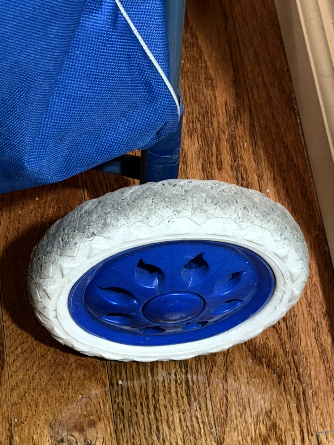 🧡Blue Rolling Shopping Cart Trolley - photo 5