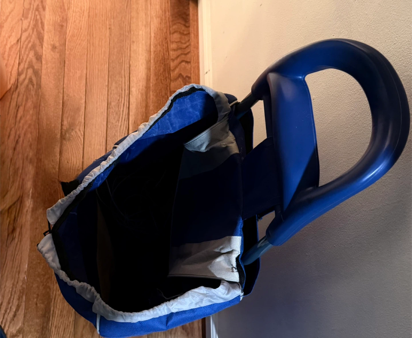 🧡Blue Rolling Shopping Cart Trolley - photo 4