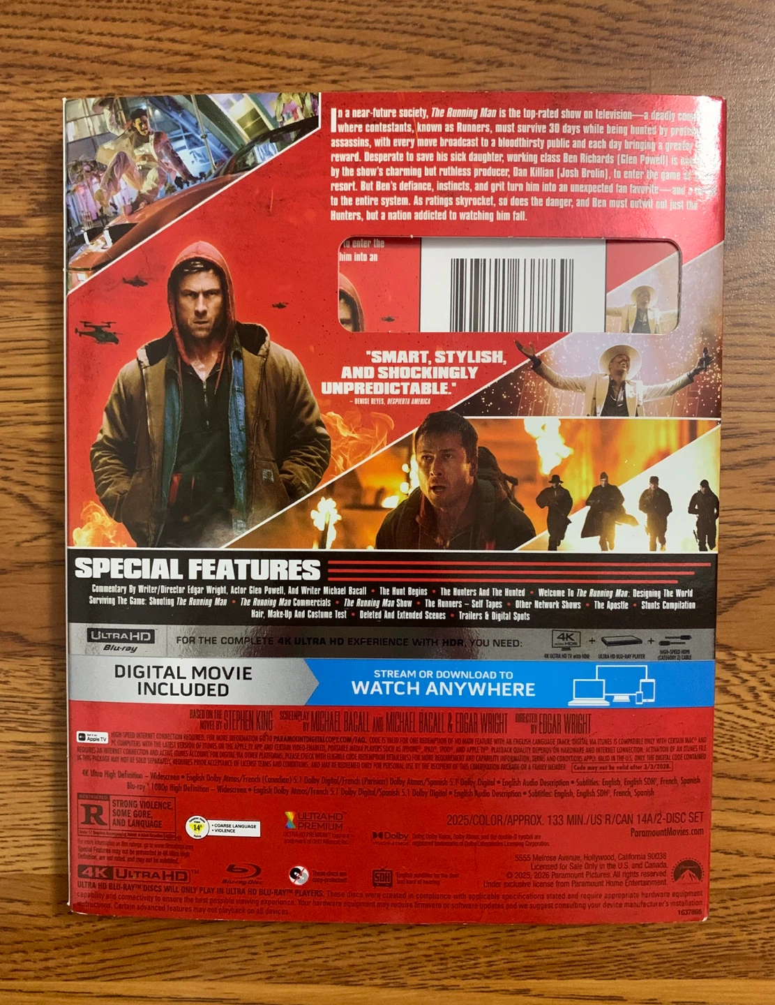 The Running Man 4K UHD Blu-ray Combo Pack - photo 2