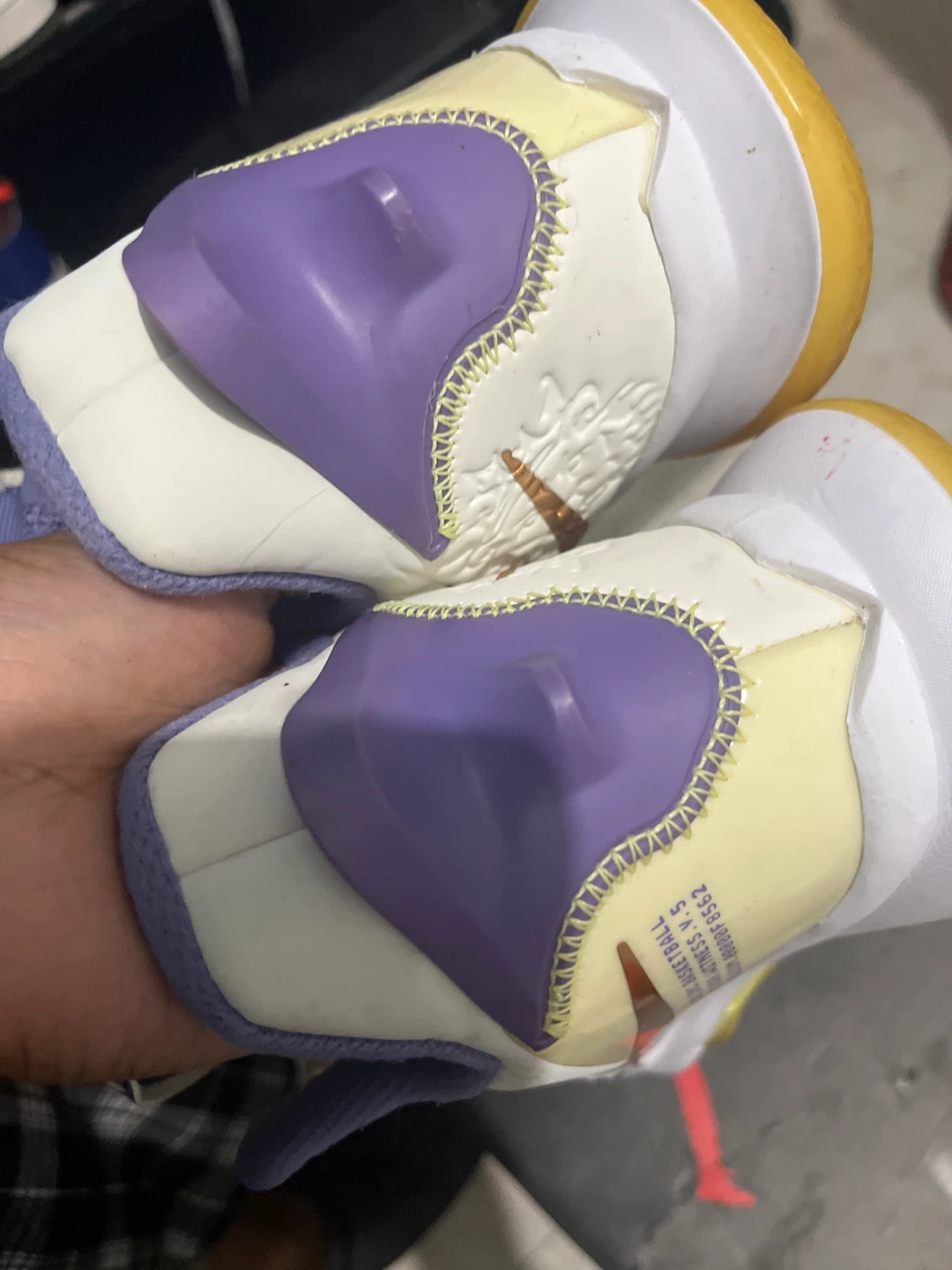 Nike LeBron Witness 5 Basketball Shoes White/Purple - photo 3