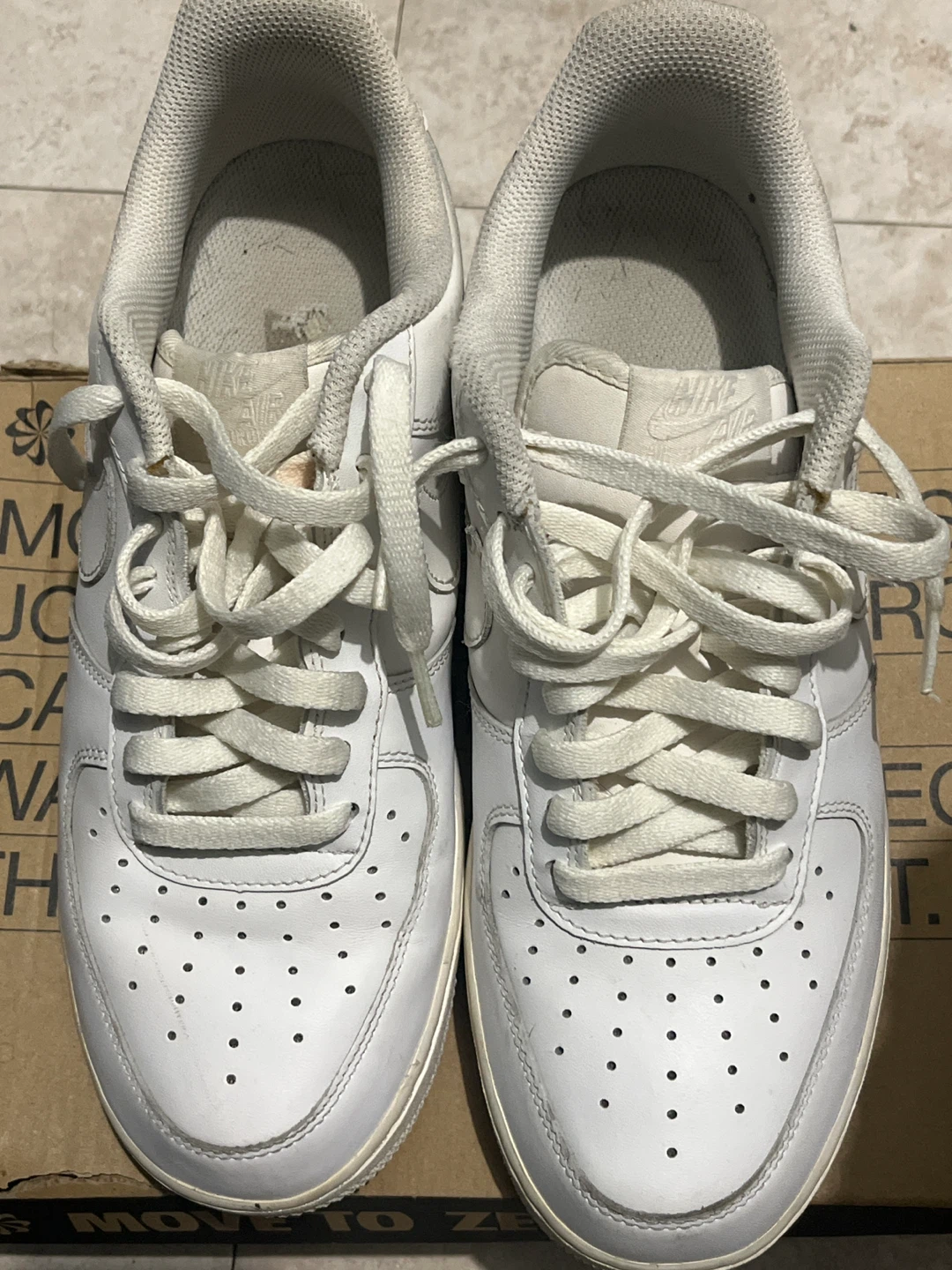Nike Air Force 1 "07" White Sneakers - photo 2