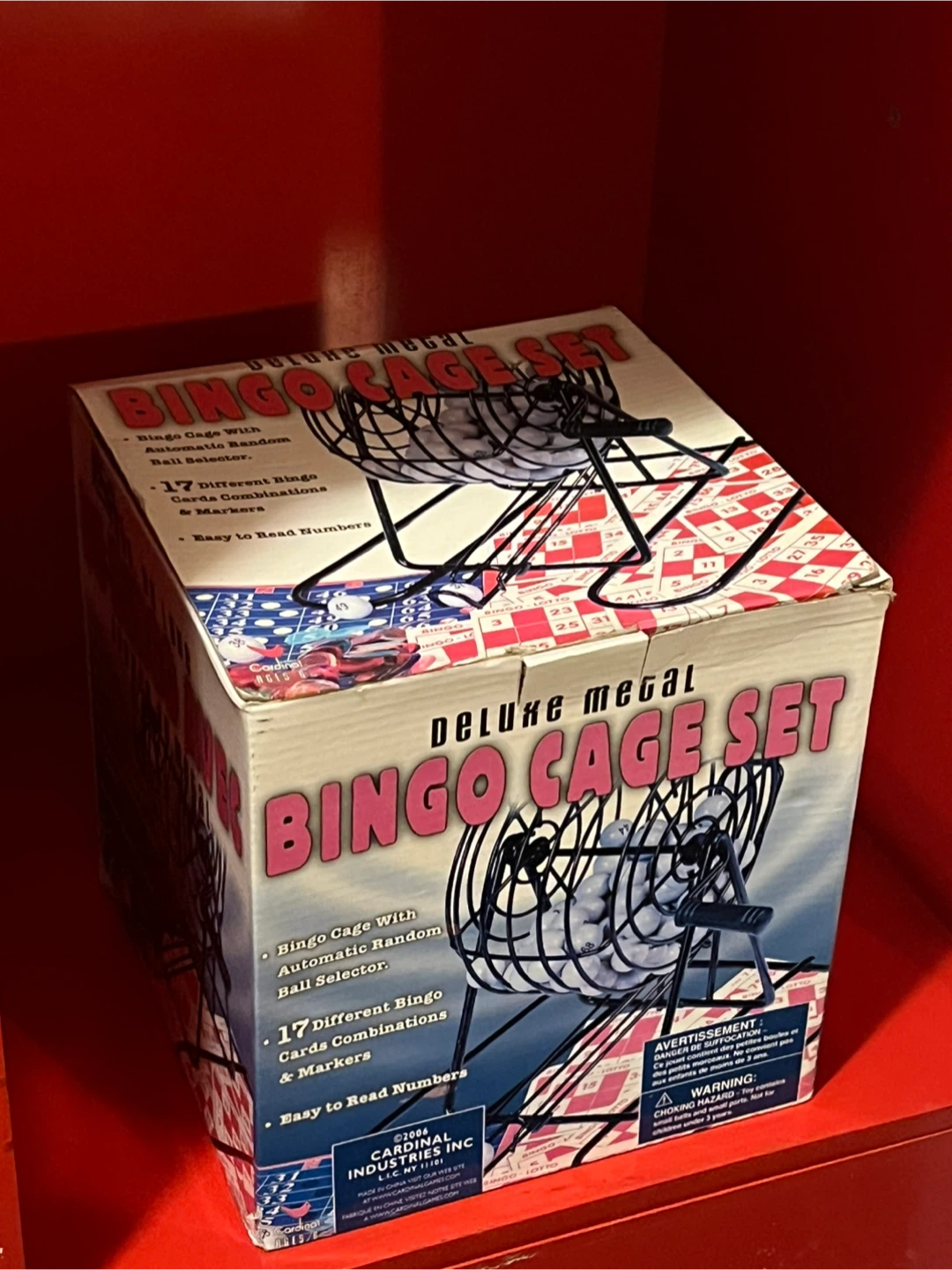 Cardinal Industries Deluxe Metal Bingo Cage Set