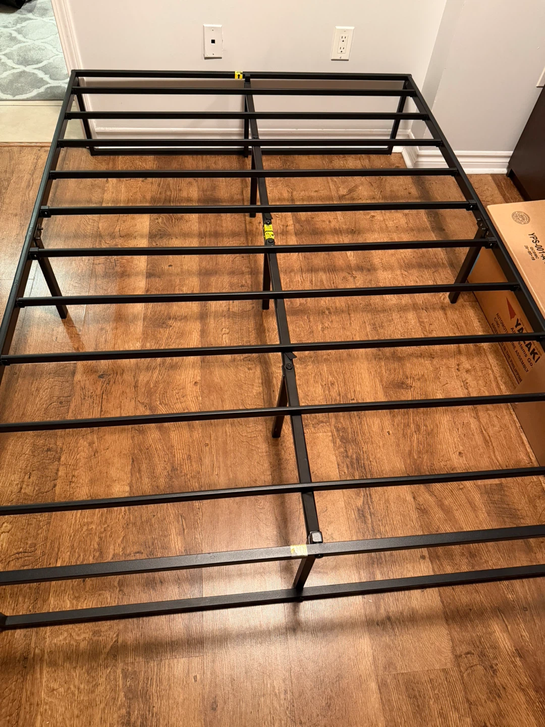 Double/Full Black Metal Bed Frame - photo 2