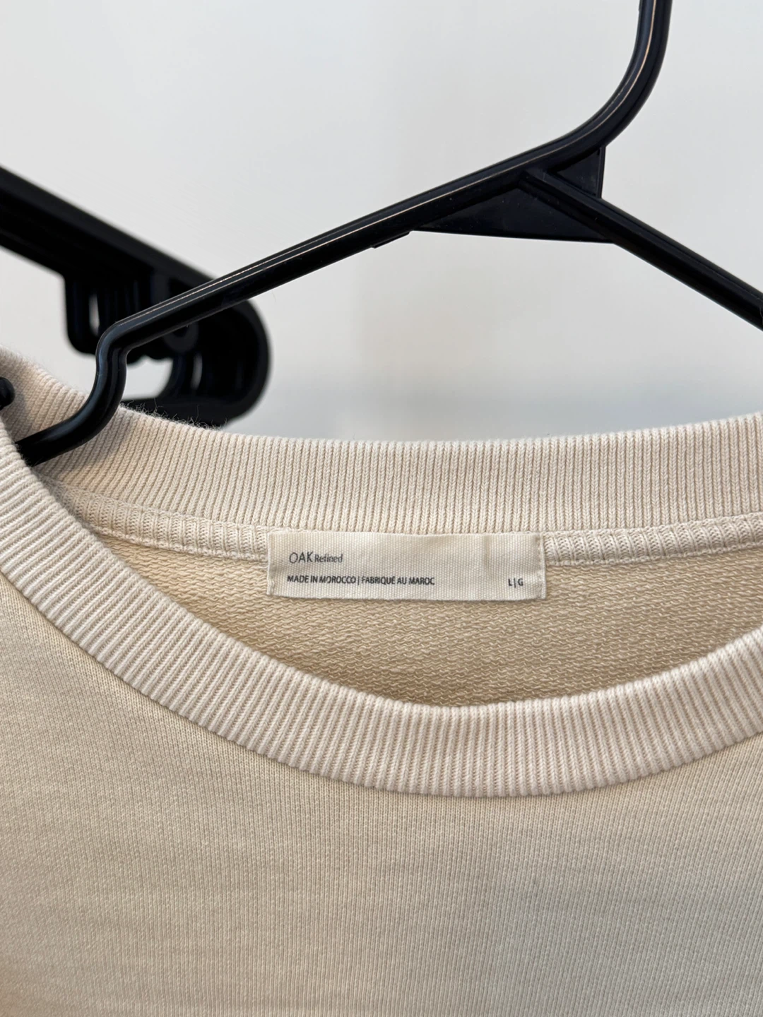 OAK + FORT Refined Beige Cropped Sweatshirt - photo 2